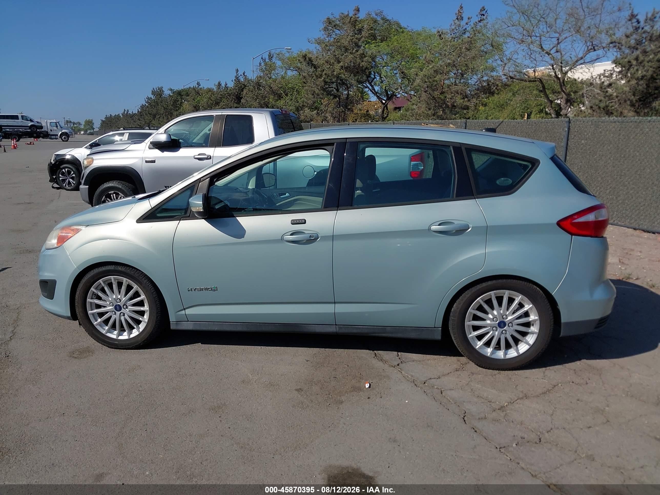 2013 Ford C-max Hybrid Se Blue vin: 1FADP5AU5DL537050