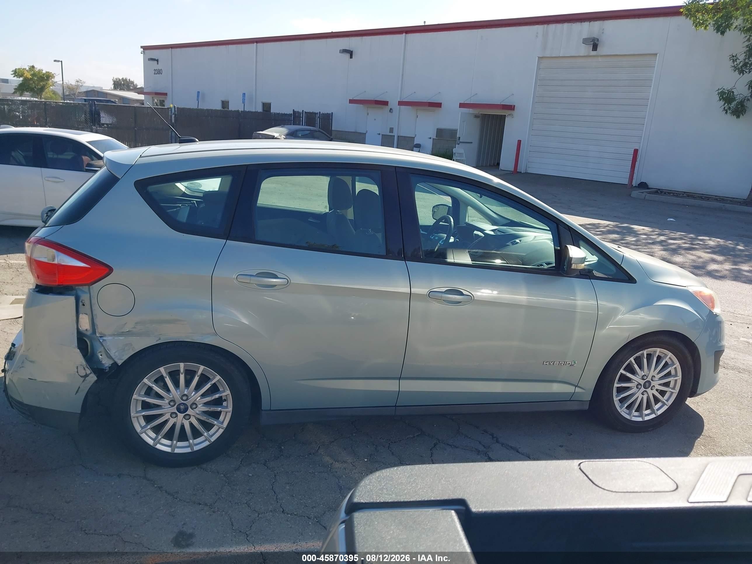 2013 Ford C-max Hybrid Se Blue vin: 1FADP5AU5DL537050