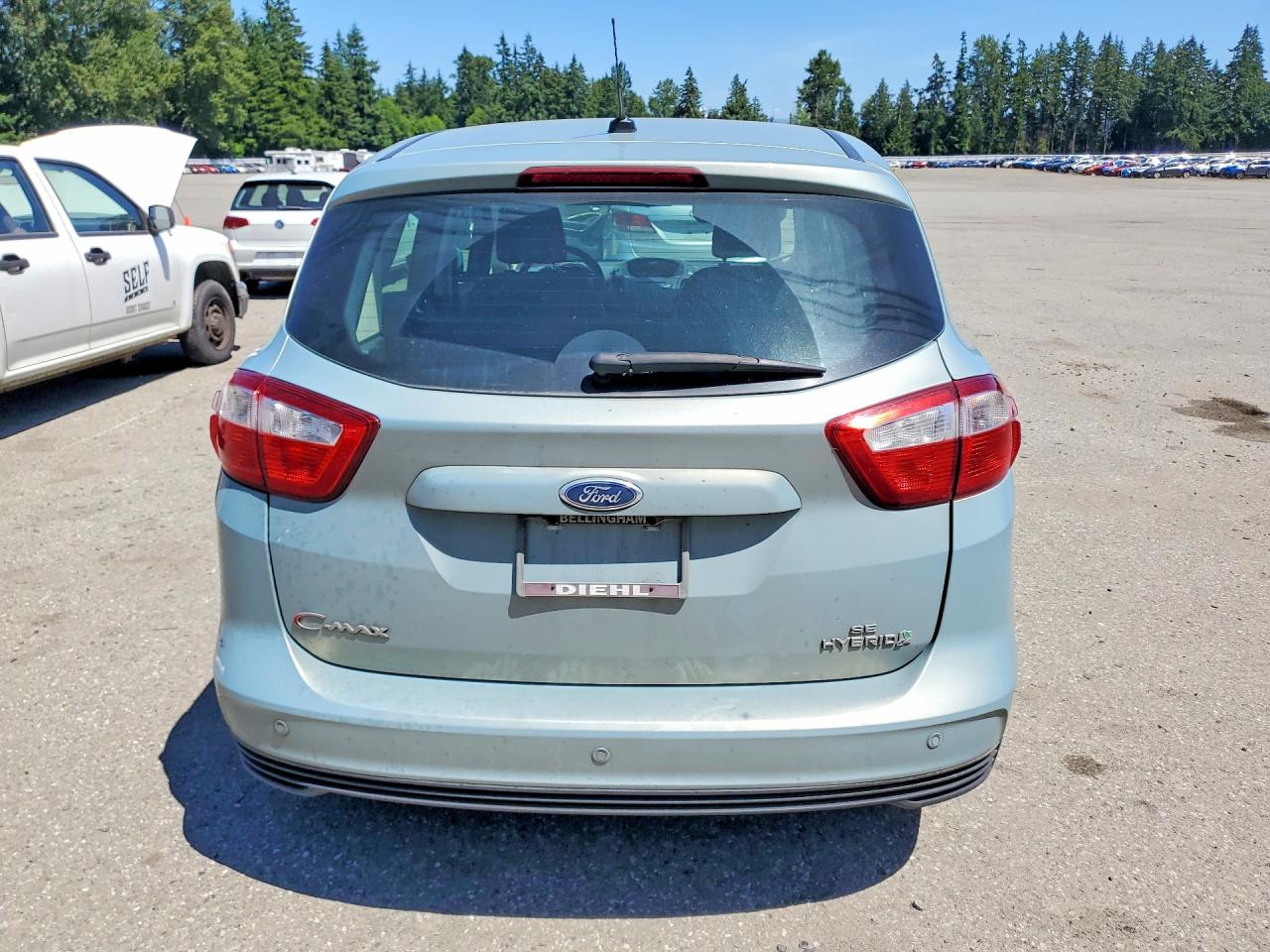 2013 Ford C-max Se Green vin: 1FADP5AU5DL544970
