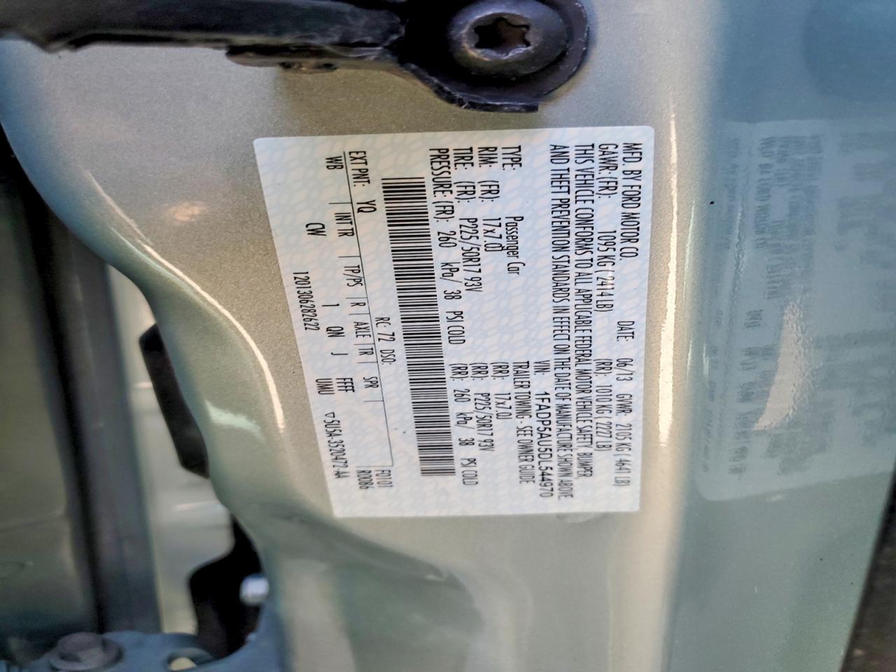 2013 Ford C-max Se Green vin: 1FADP5AU5DL544970