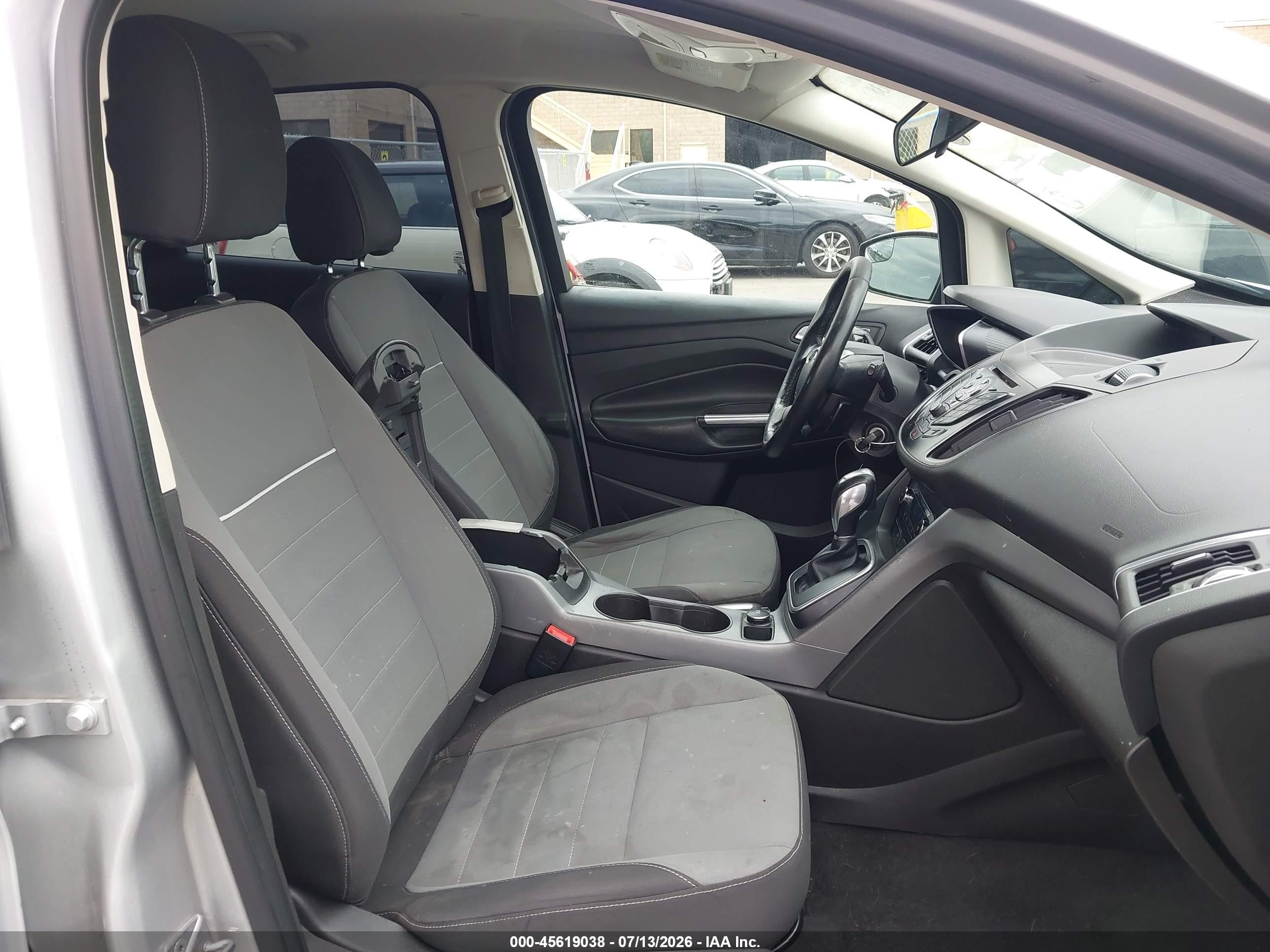 2013 Ford C-max Hybrid Se Silver vin: 1FADP5AU5DL554723