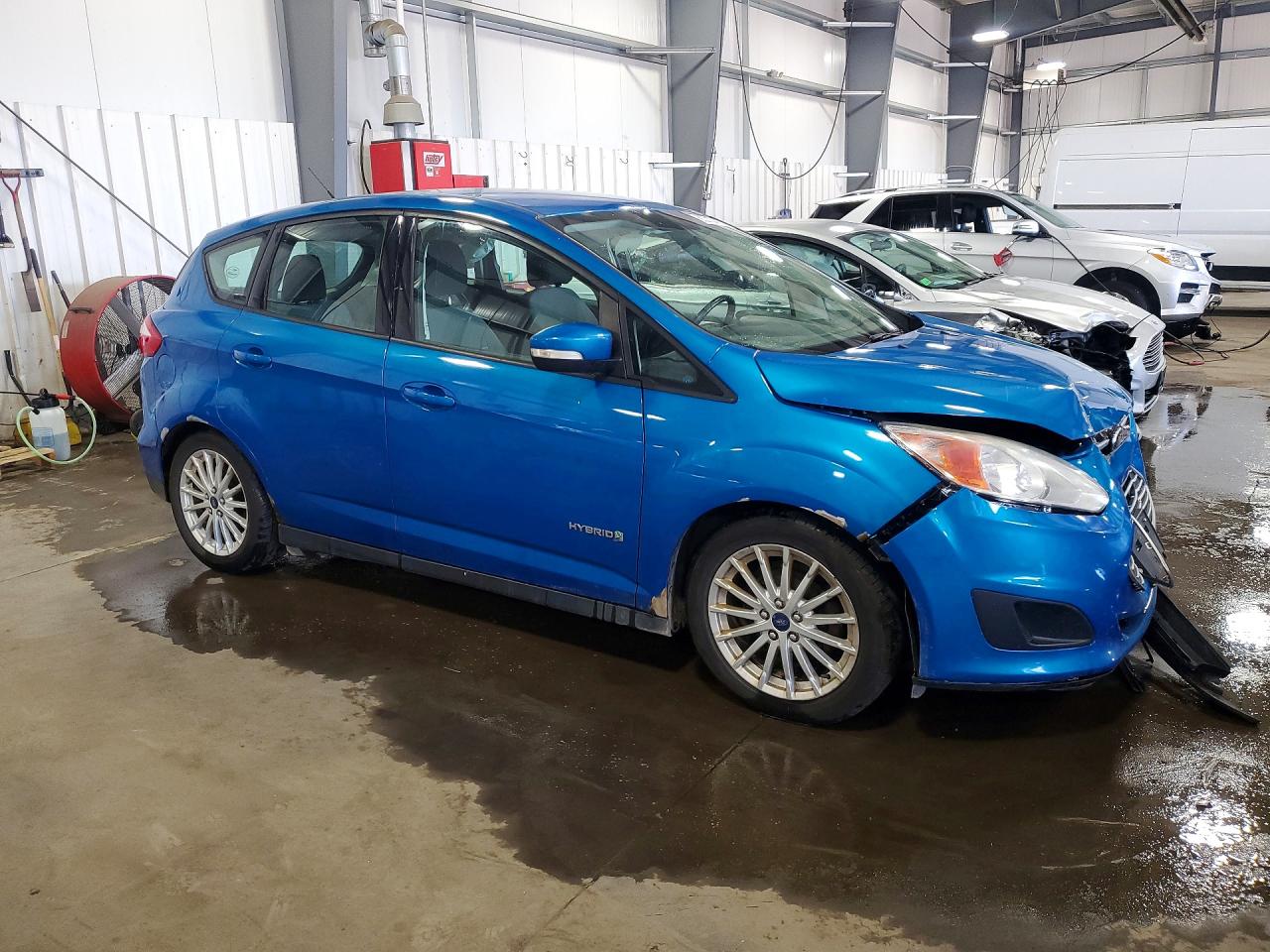 2015 Ford C-max Se Blue vin: 1FADP5AU5FL100233