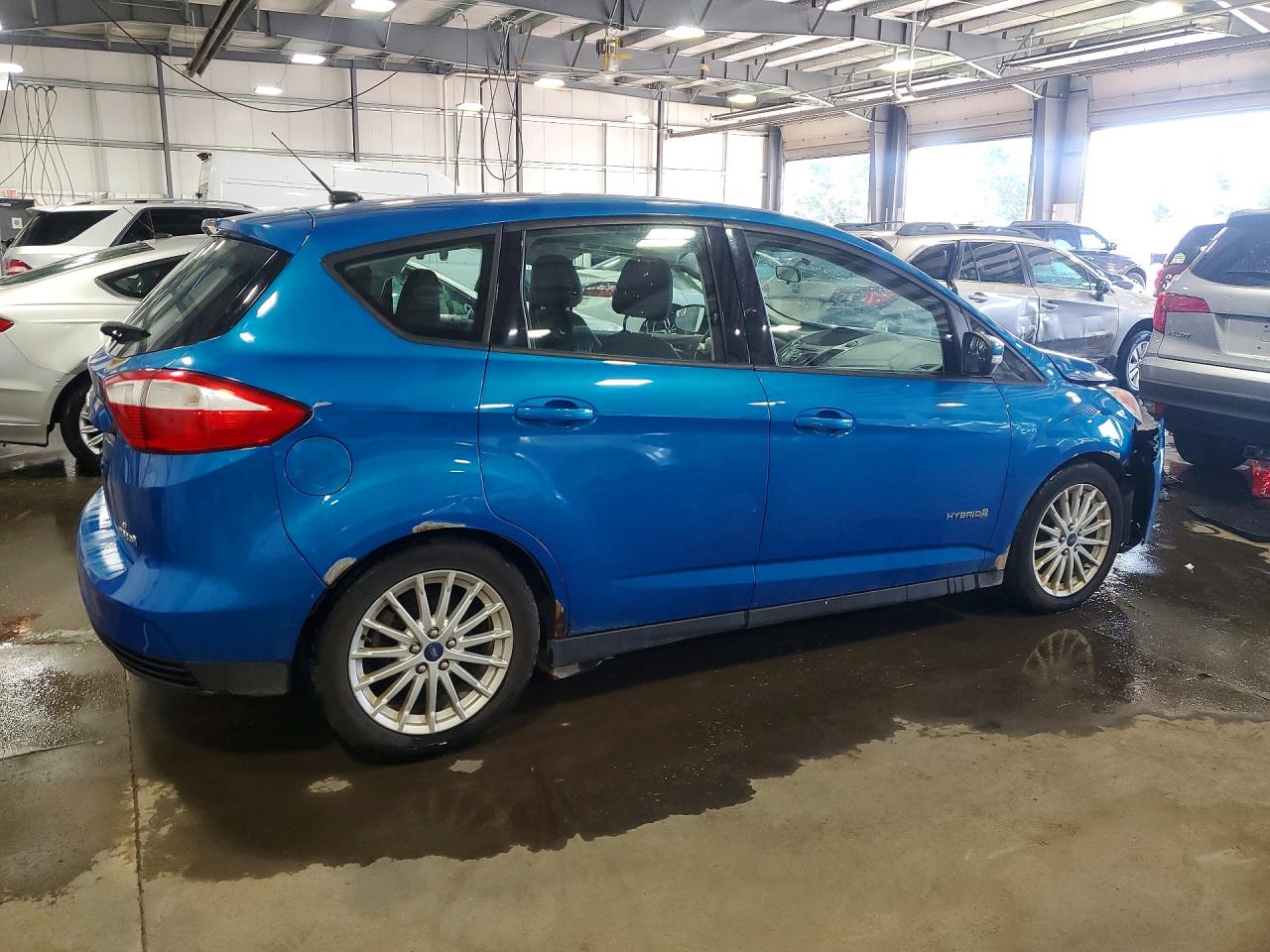 2015 Ford C-max Se Blue vin: 1FADP5AU5FL100233