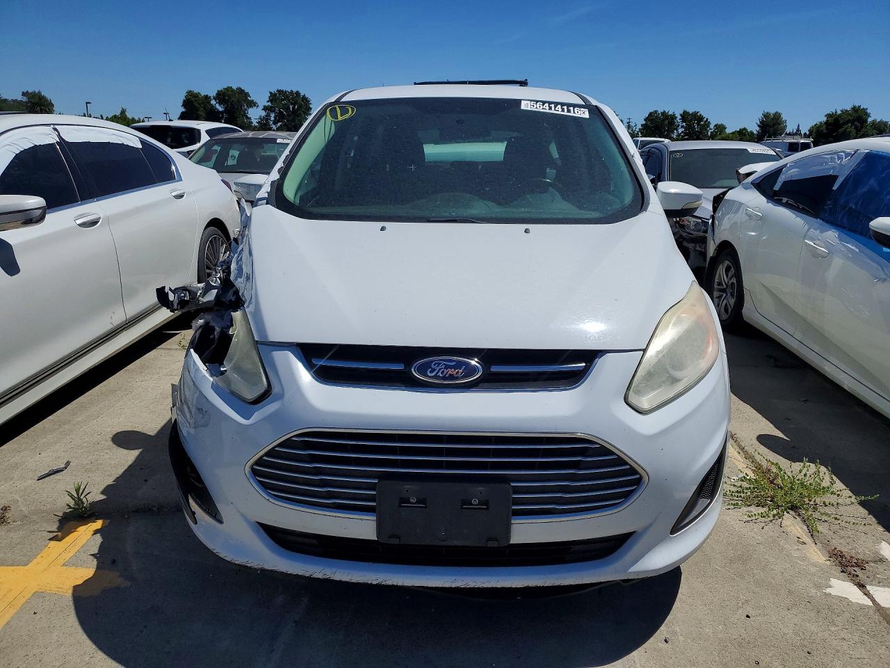 2013 Ford C-max Se White vin: 1FADP5AU6DL524419