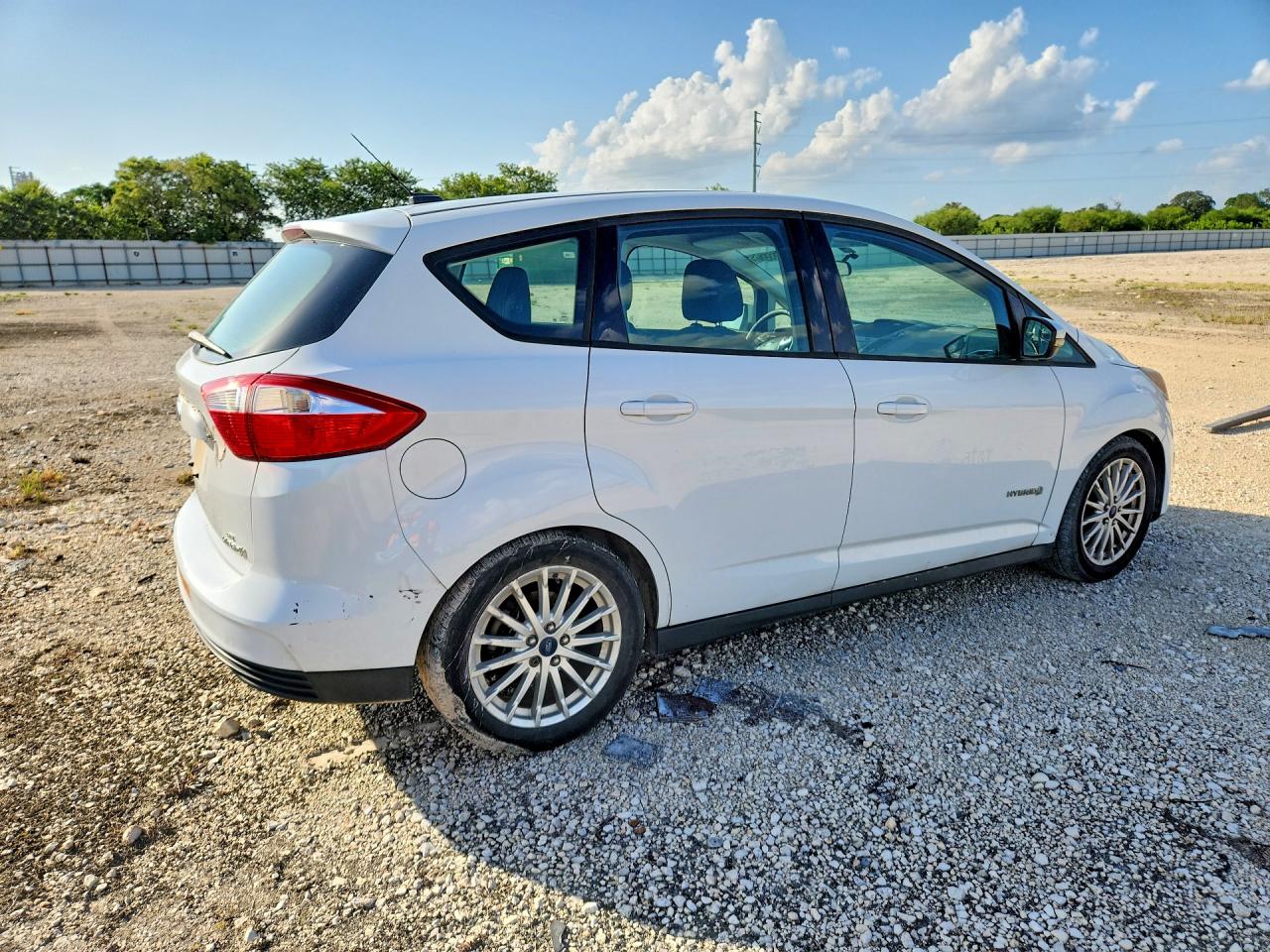 2013 Ford C-max Se White vin: 1FADP5AU6DL524484