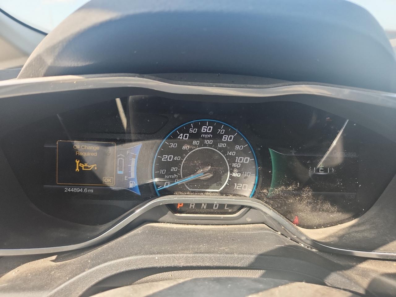 2013 Ford C-max Se White vin: 1FADP5AU6DL524484 Damage: Warning Light - Wrench, On, Unacceptable