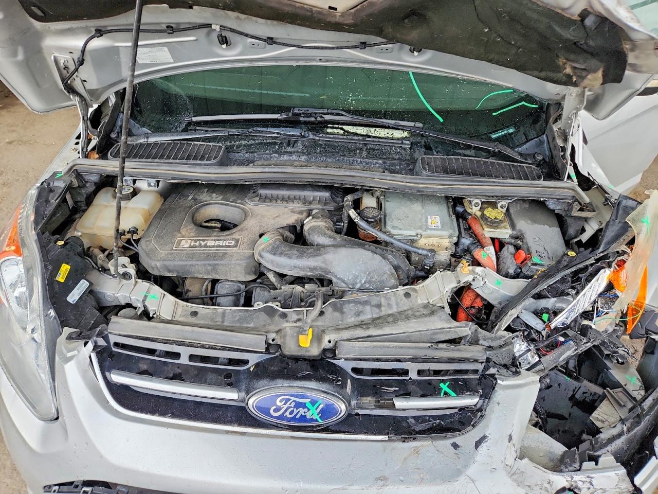 2013 Ford C-max Se Silver vin: 1FADP5AU6DL529152