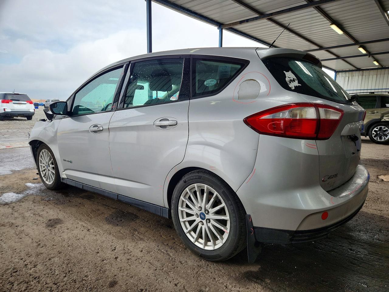 2013 Ford C-max Se Silver vin: 1FADP5AU6DL529152