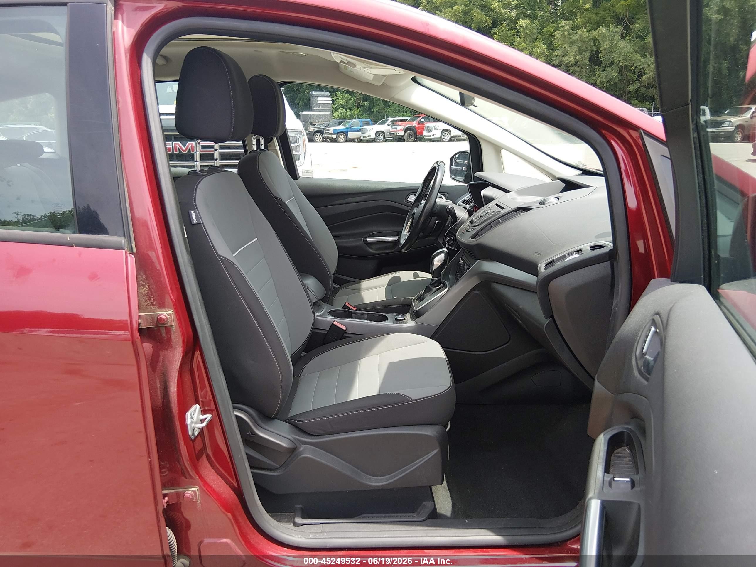 2013 Ford C-max Hybrid Se Красный vin: 1FADP5AU6DL534657