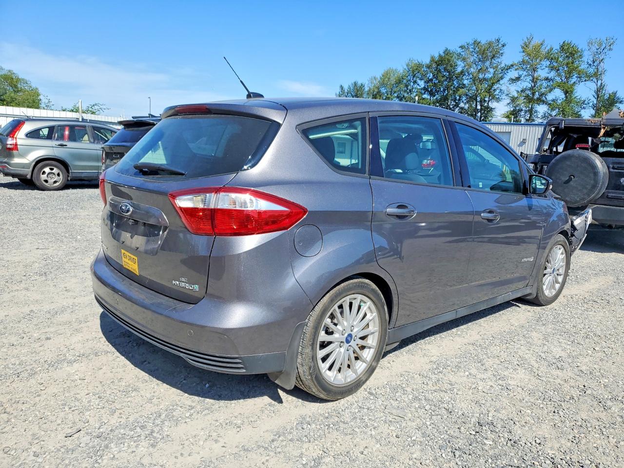 2014 Ford C-max Se Gray vin: 1FADP5AU6EL500123