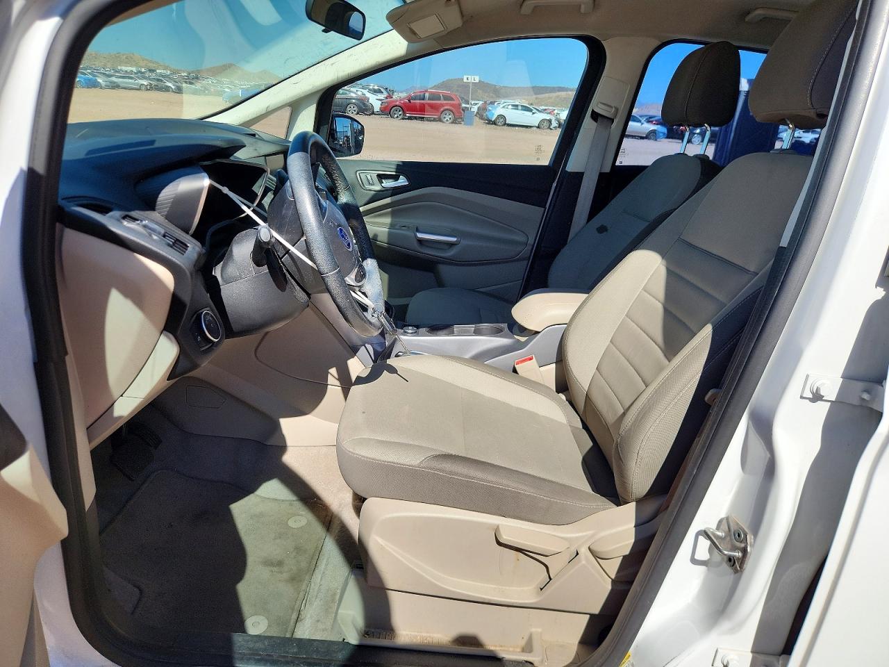 2015 Ford C-max Se White vin: 1FADP5AU6FL115114