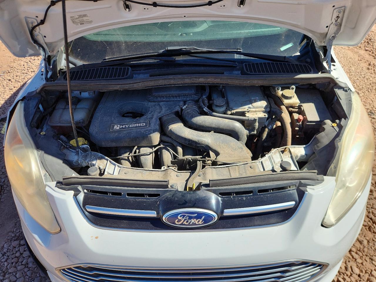 2015 Ford C-max Se White vin: 1FADP5AU6FL115114