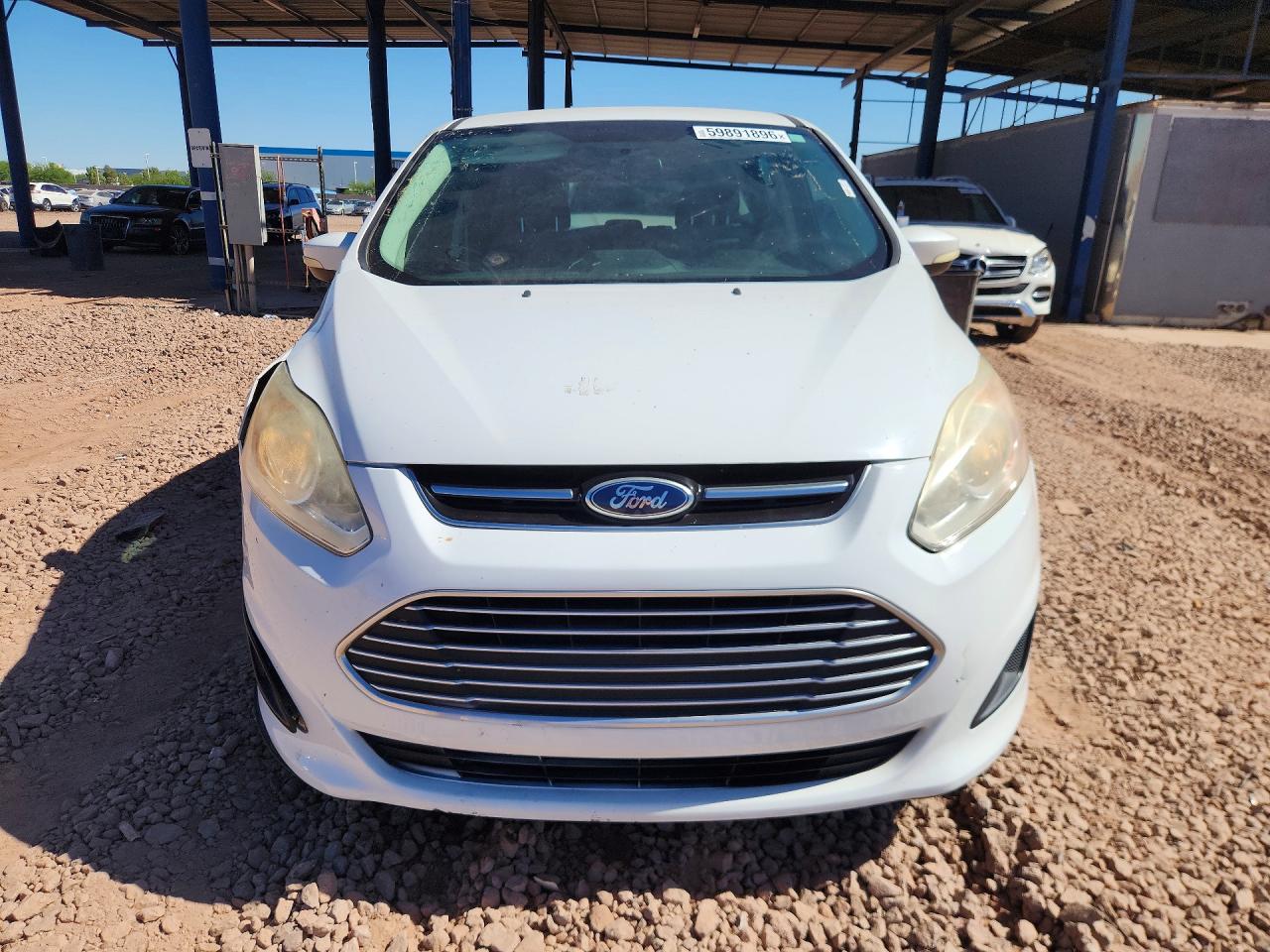 2015 Ford C-max Se White vin: 1FADP5AU6FL115114