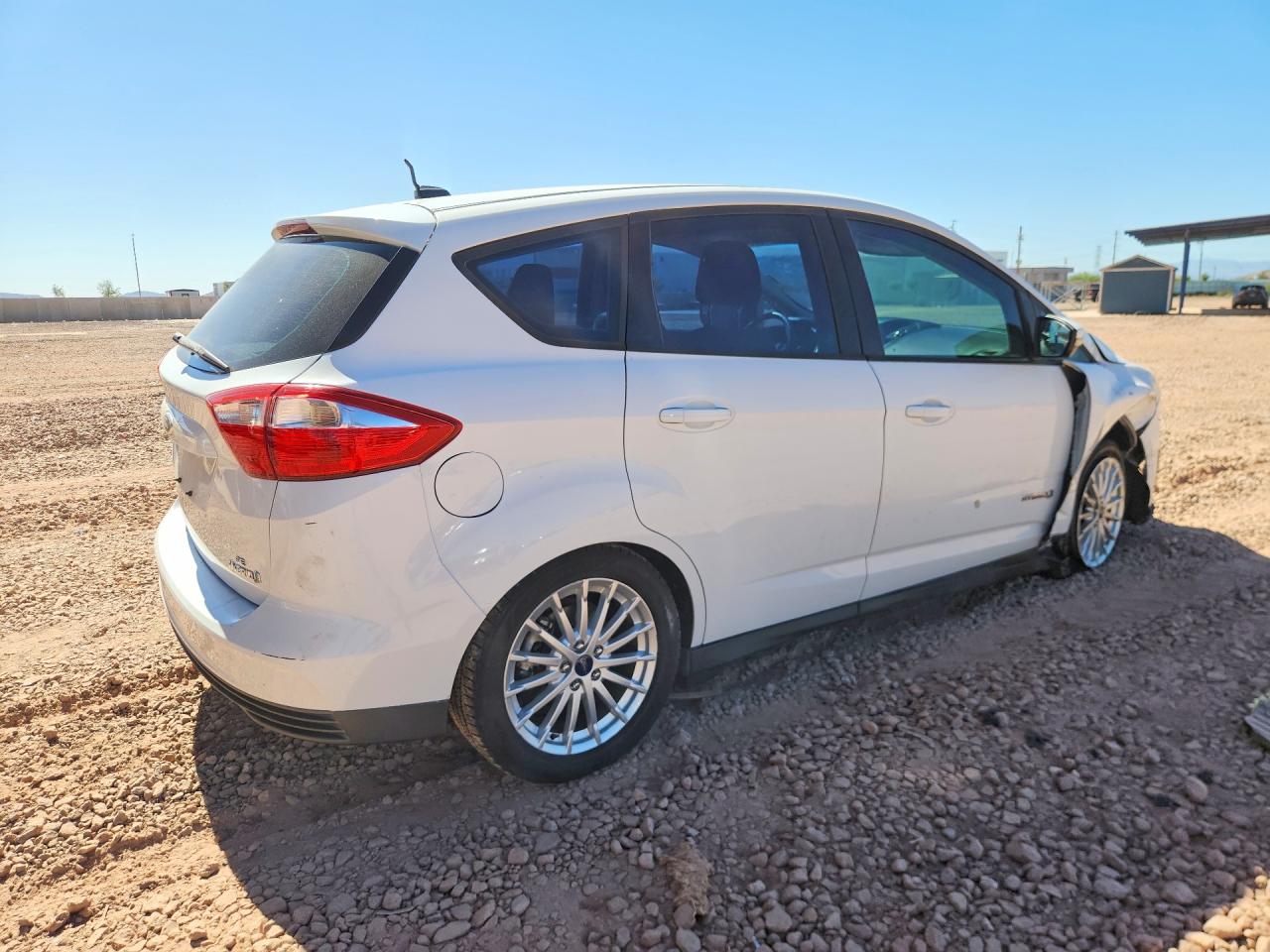 2015 Ford C-max Se White vin: 1FADP5AU6FL115114