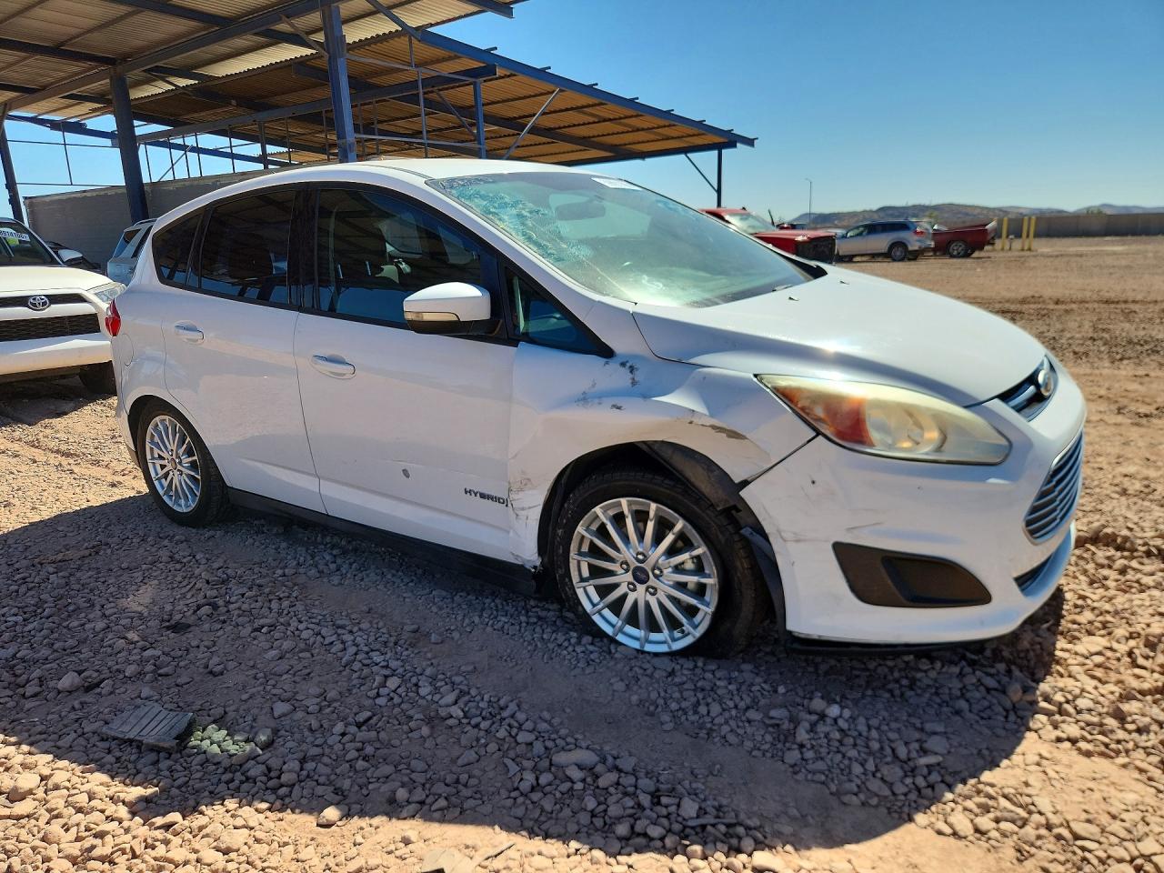 2015 Ford C-max Se White vin: 1FADP5AU6FL115114