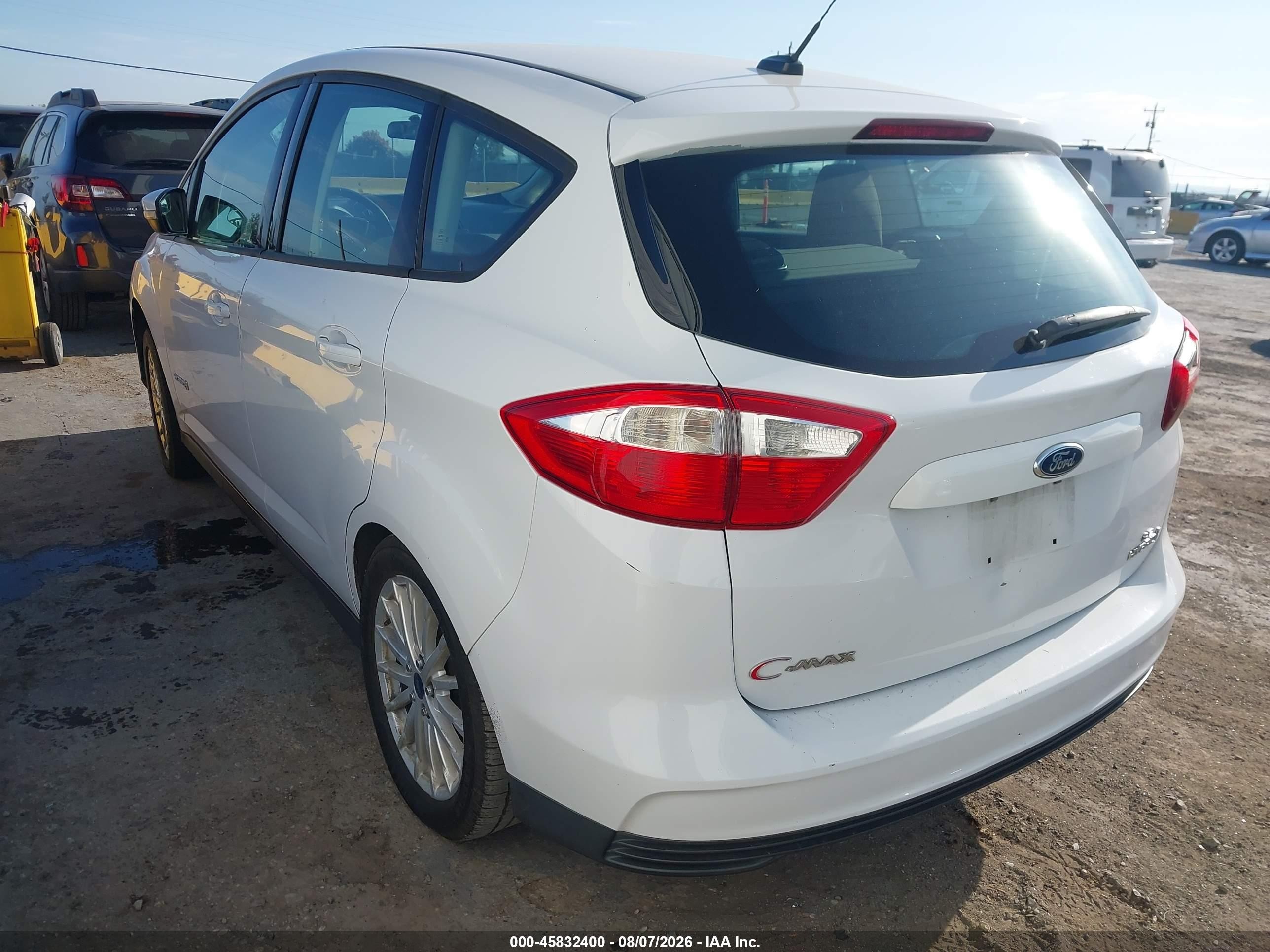 2015 Ford C-max Hybrid Se White vin: 1FADP5AU6FL119017