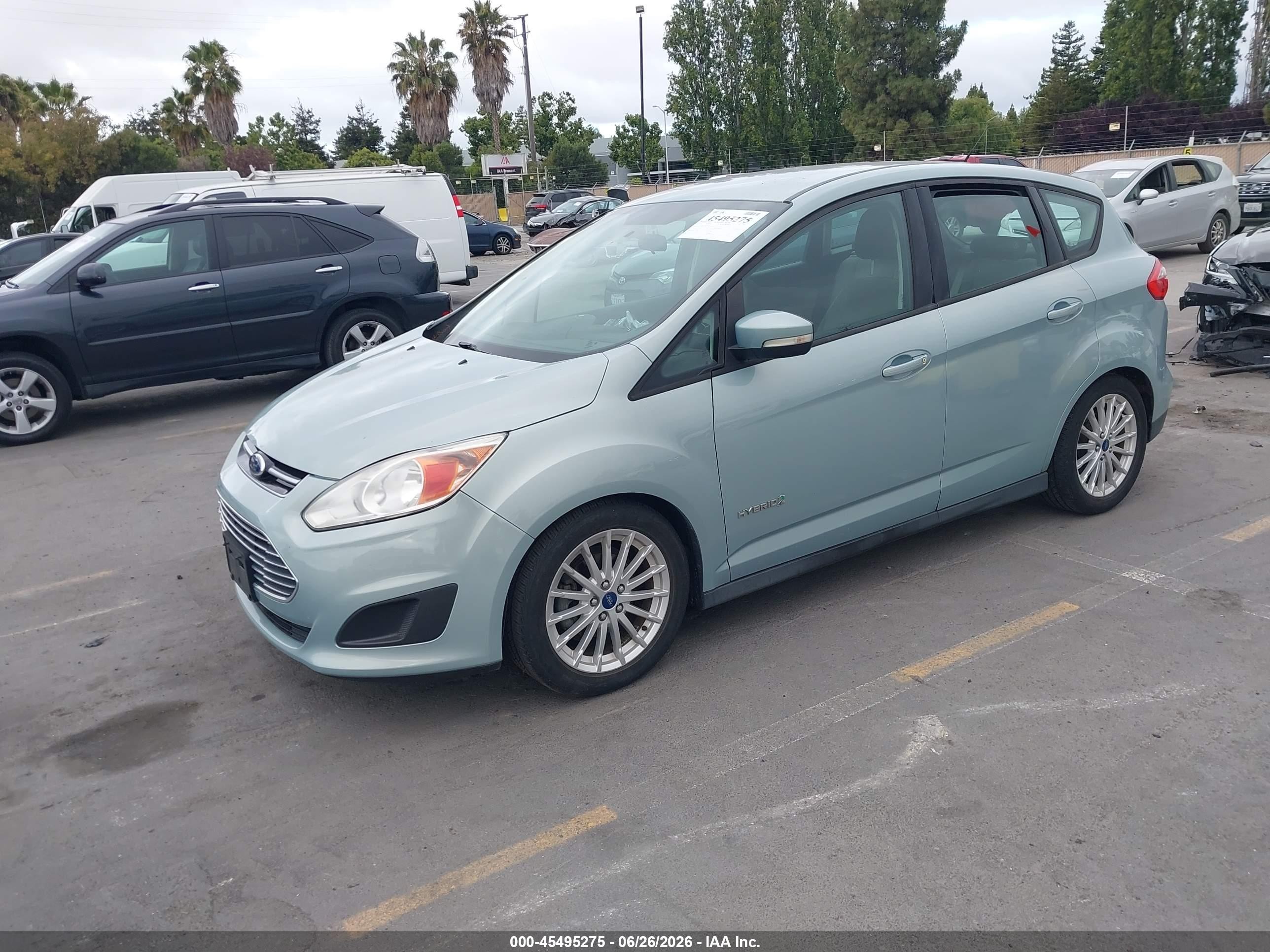 2013 Ford C-max Hybrid Se Turquoise vin: 1FADP5AU7DL505720