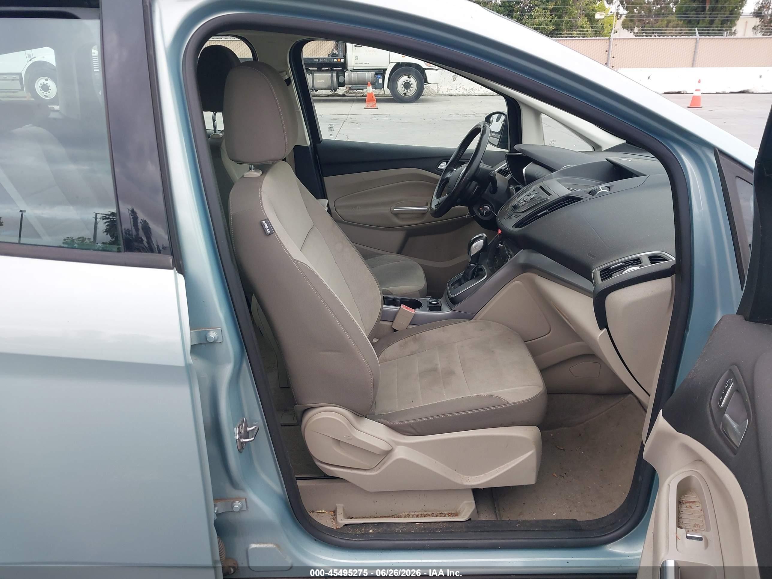 2013 Ford C-max Hybrid Se Turquoise vin: 1FADP5AU7DL505720
