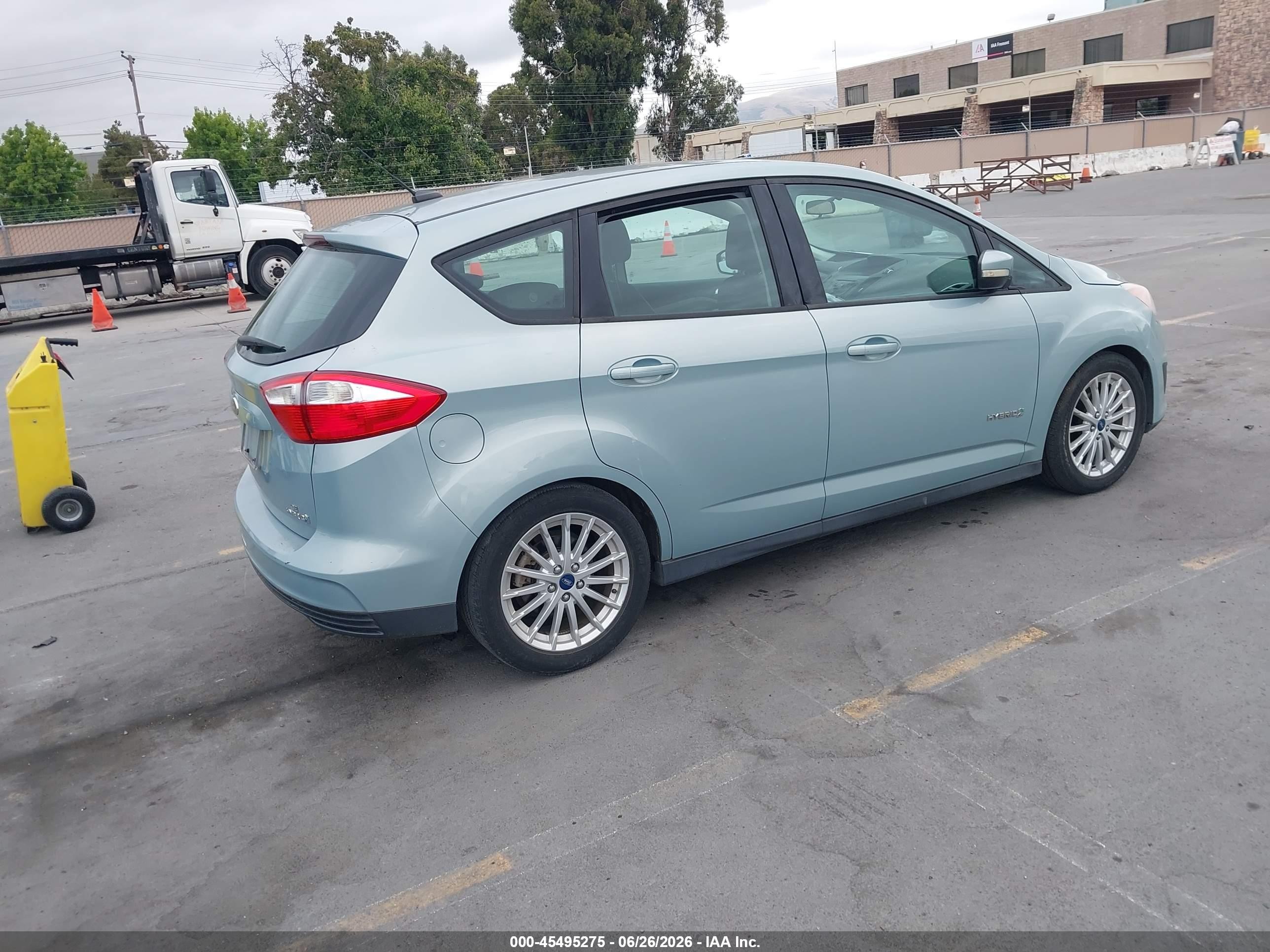 2013 Ford C-max Hybrid Se Turquoise vin: 1FADP5AU7DL505720