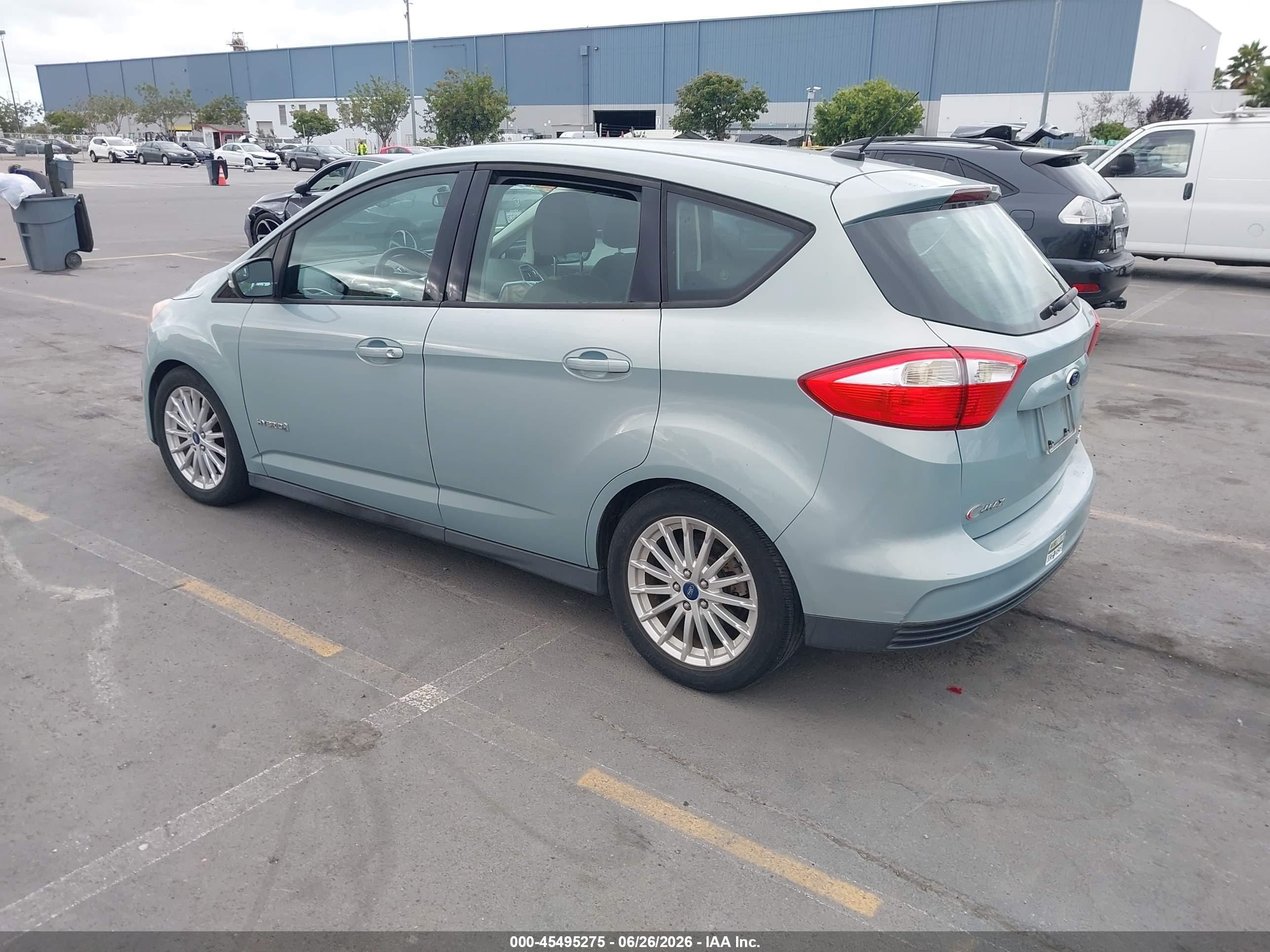 2013 Ford C-max Hybrid Se Turquoise vin: 1FADP5AU7DL505720