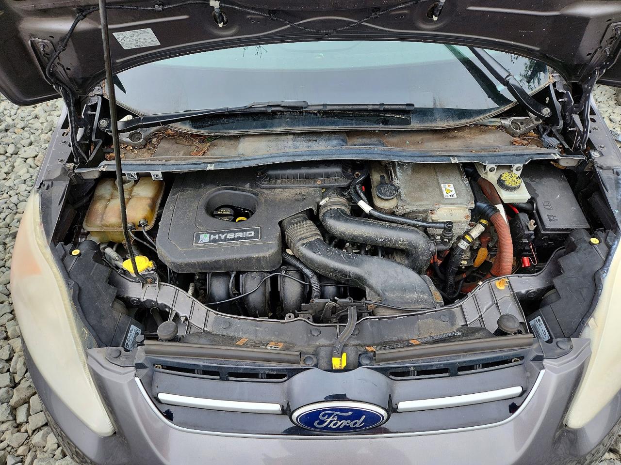 2013 Ford C-max Se Gray vin: 1FADP5AU7DL508035