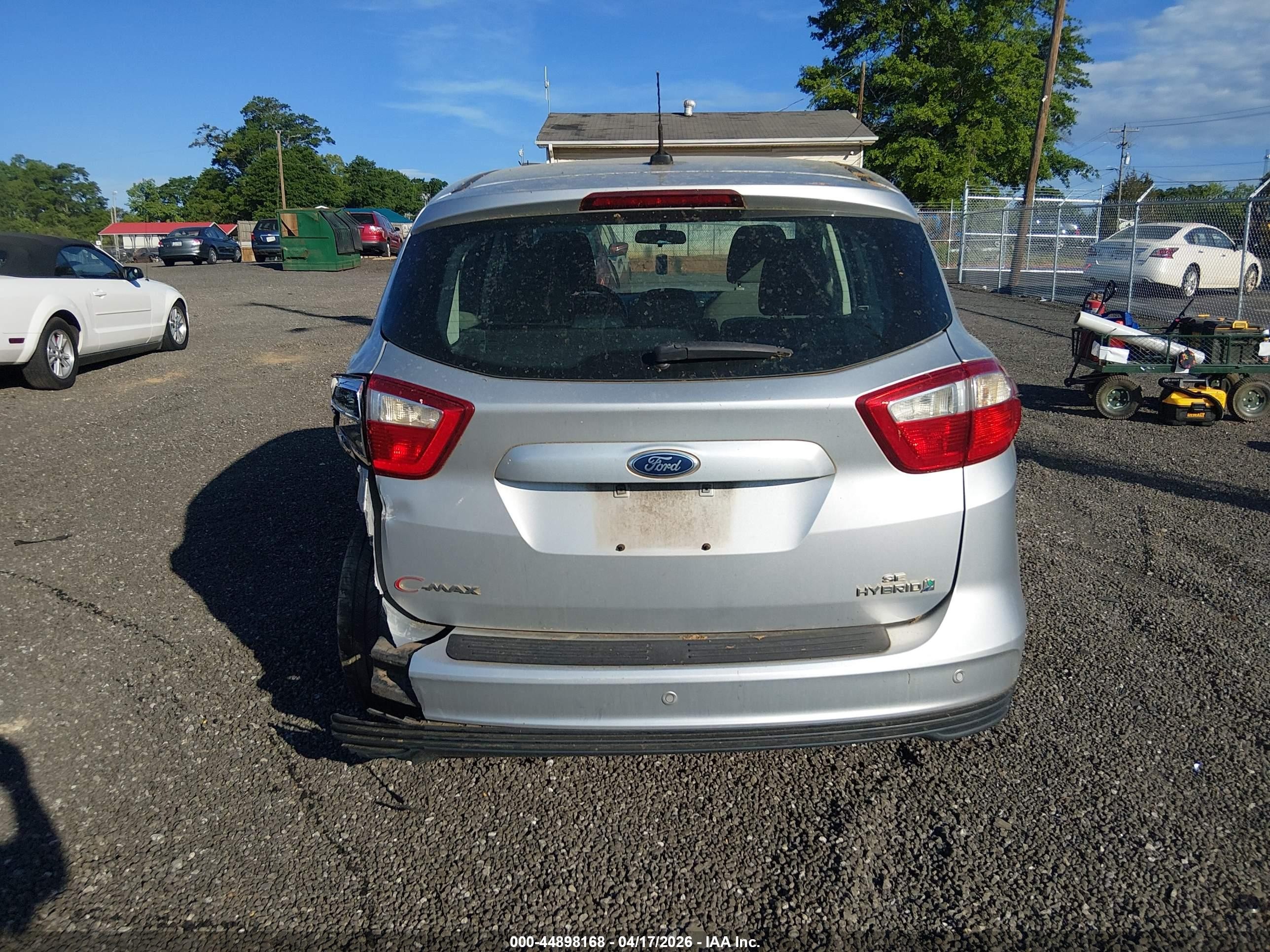 2013 Ford C-max Hybrid Se Silver vin: 1FADP5AU7DL524820