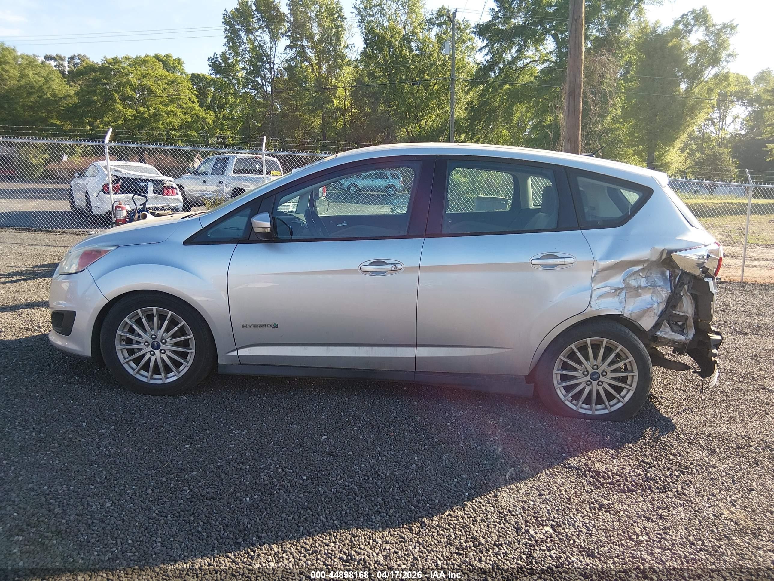 2013 Ford C-max Hybrid Se Silver vin: 1FADP5AU7DL524820