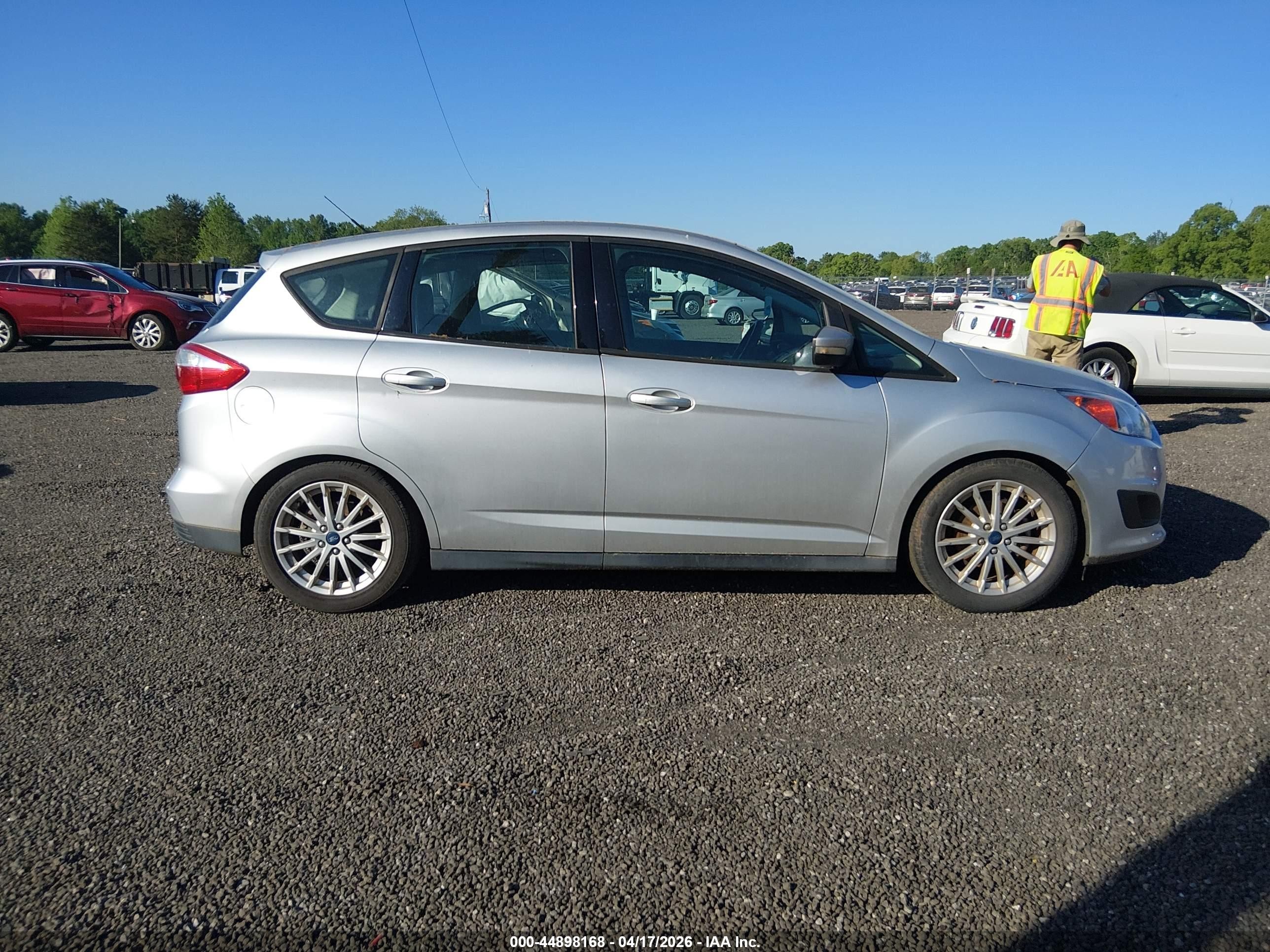2013 Ford C-max Hybrid Se Silver vin: 1FADP5AU7DL524820