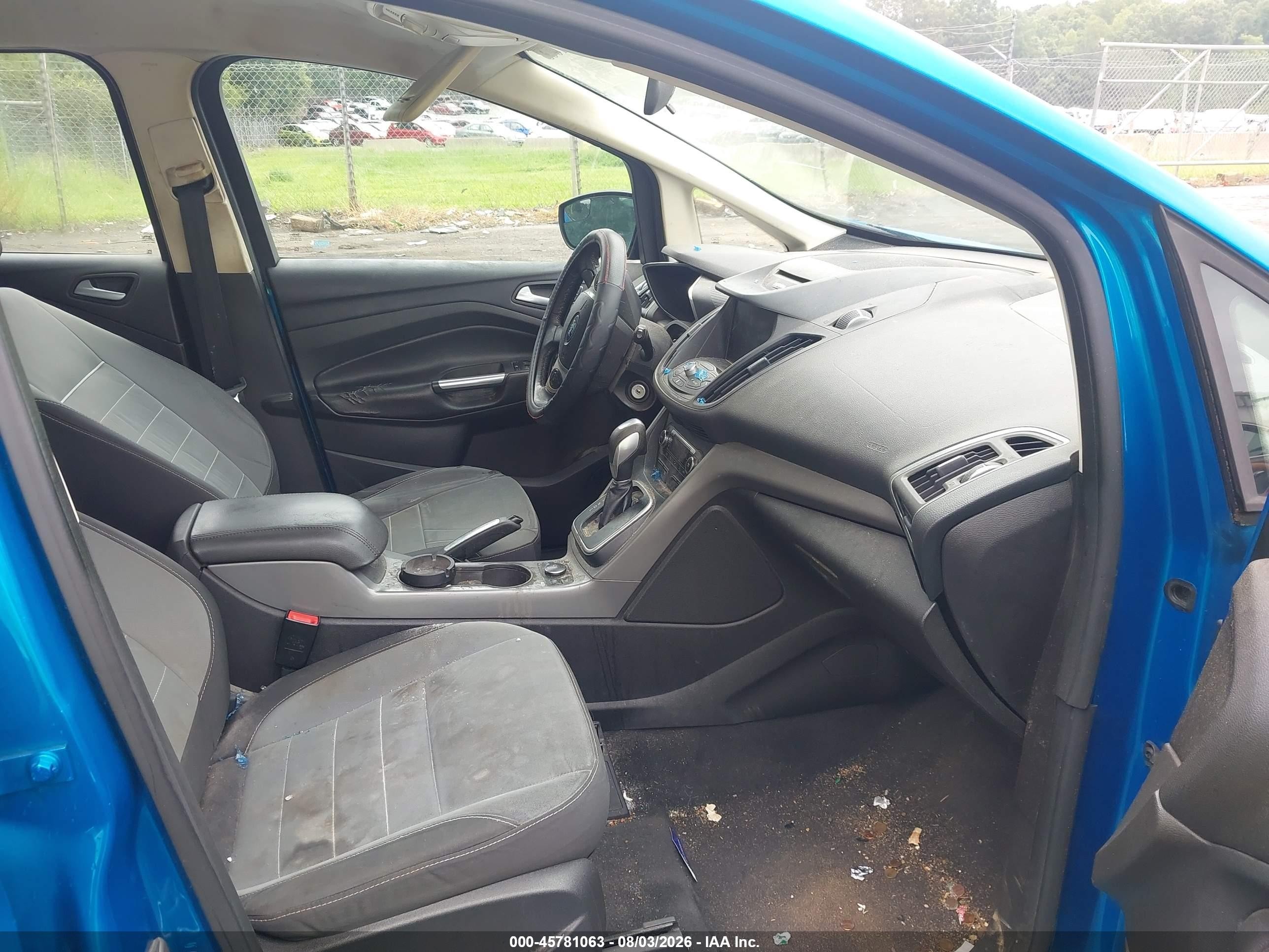 2013 Ford C-max Hybrid Se Blue vin: 1FADP5AU7DL547188