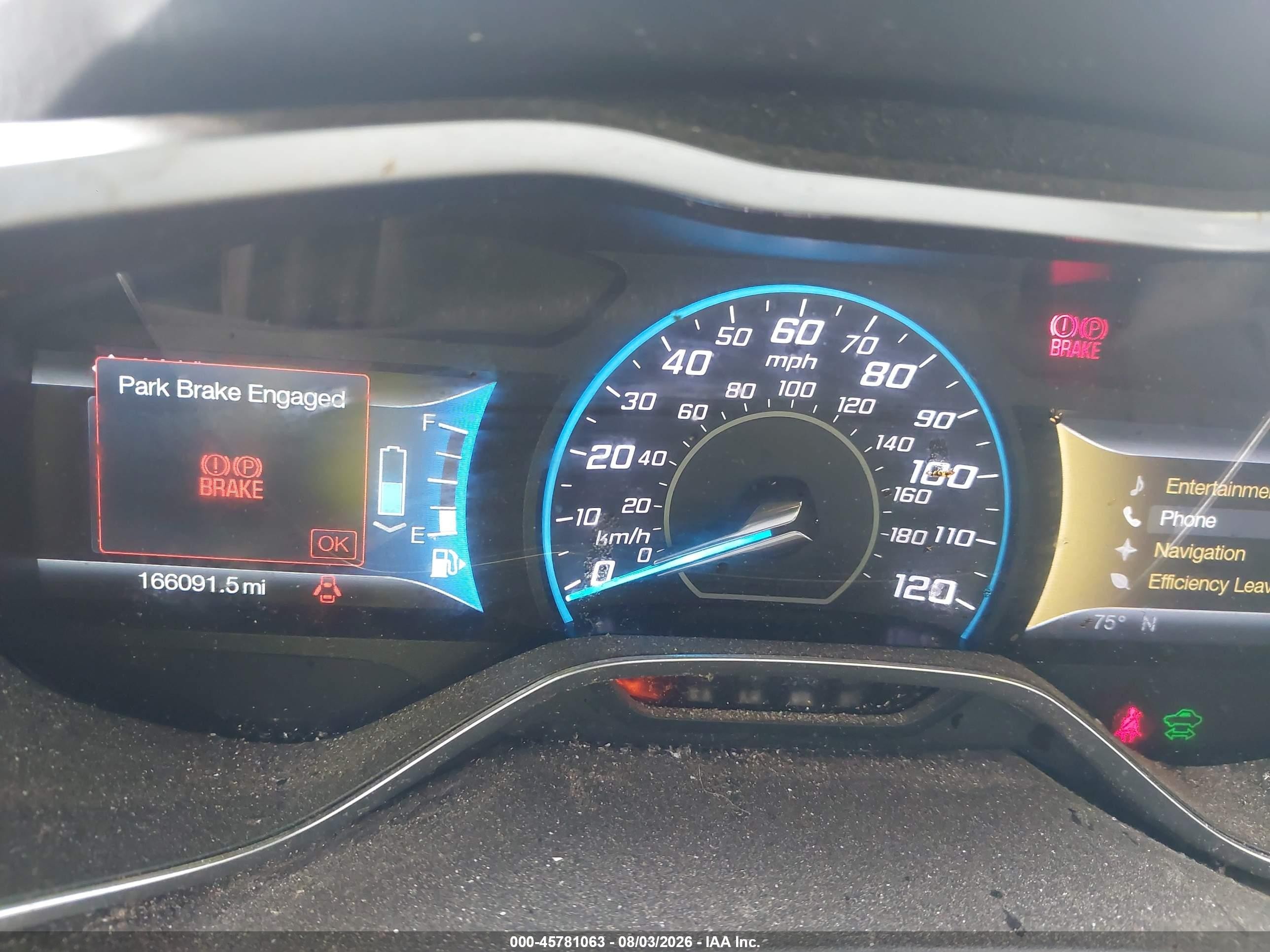 2013 Ford C-max Hybrid Se Blue vin: 1FADP5AU7DL547188