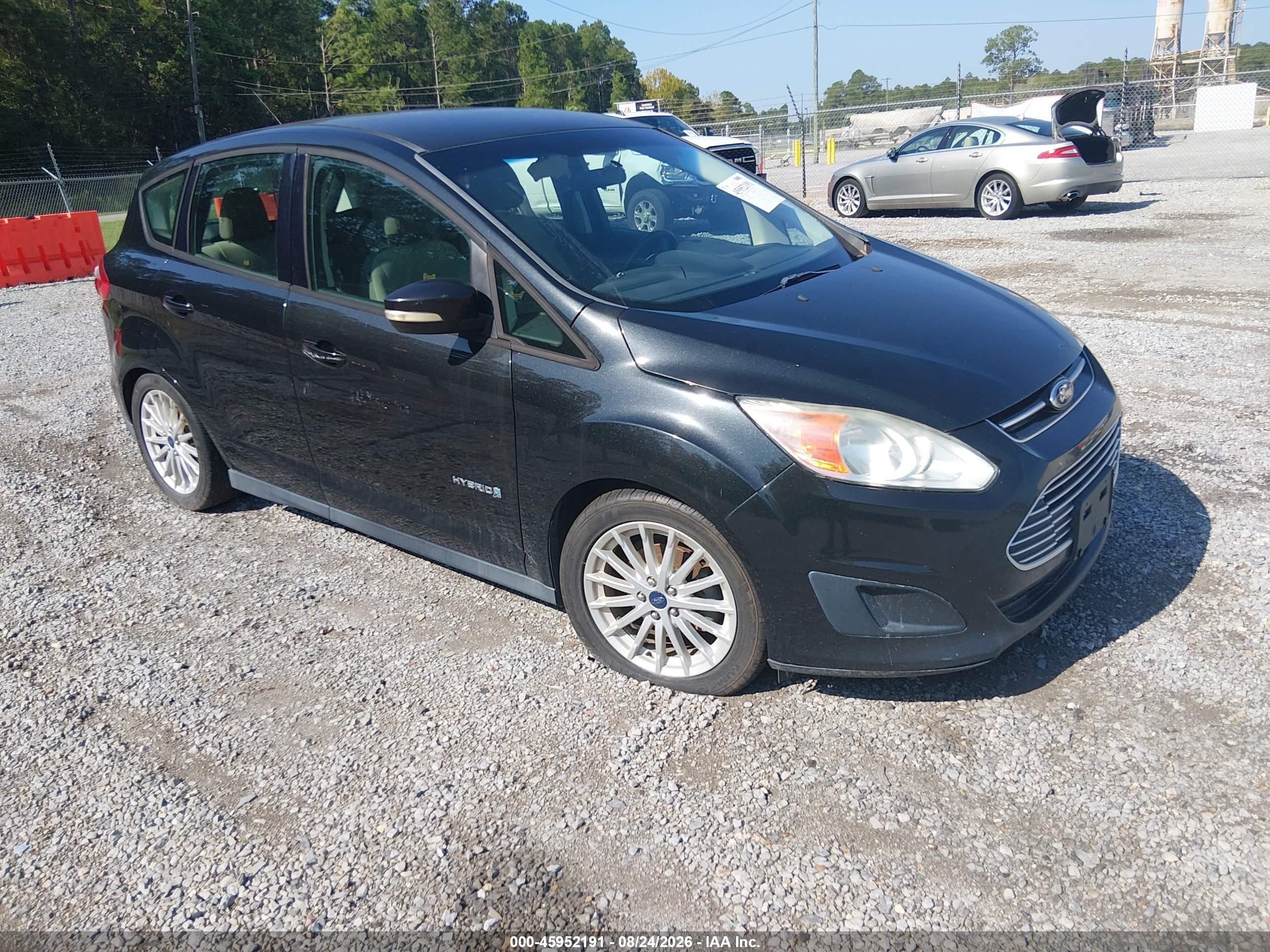 2013 Ford C-max Hybrid Se Black vin: 1FADP5AU7DL556358