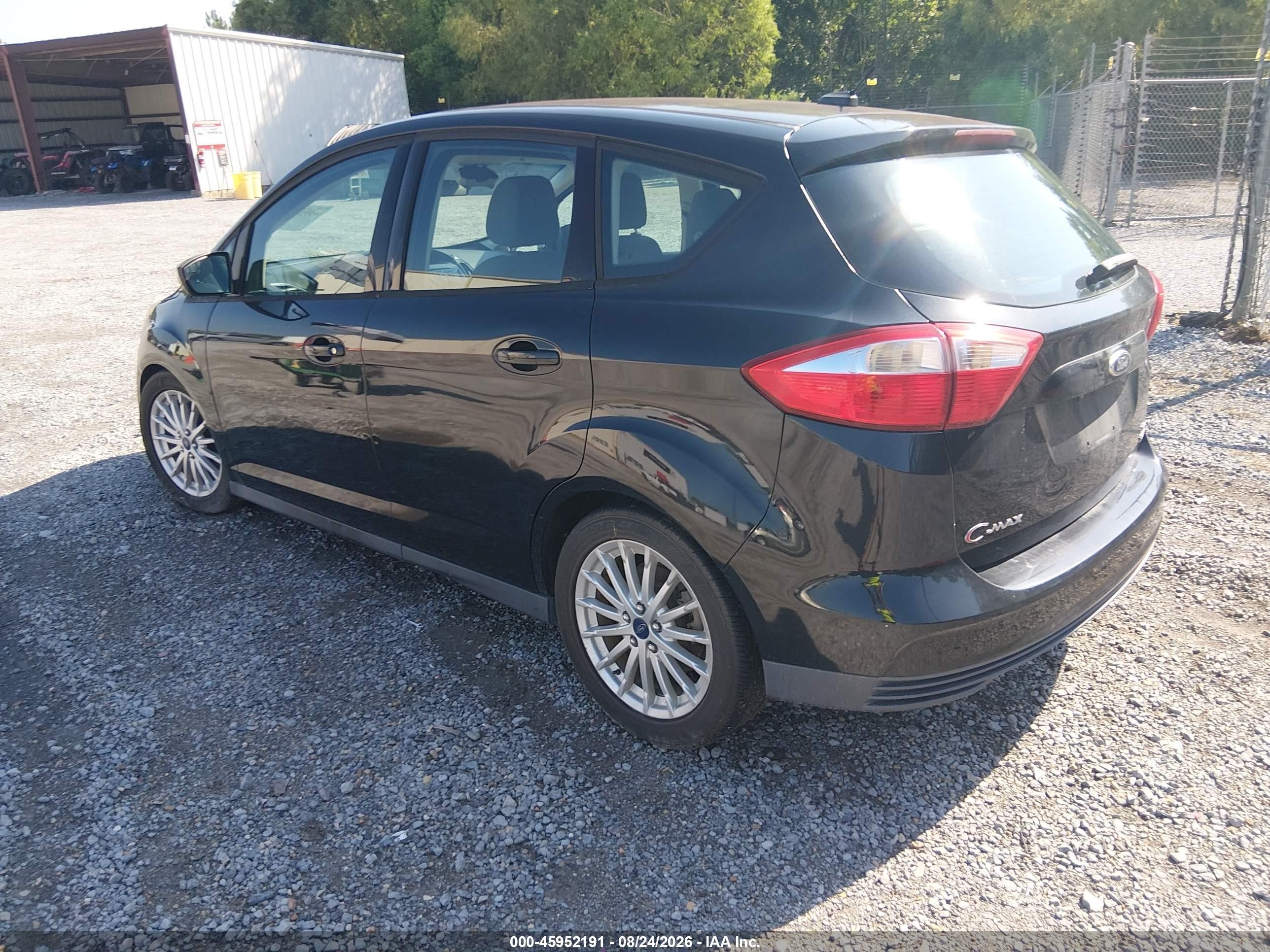 2013 Ford C-max Hybrid Se Black vin: 1FADP5AU7DL556358