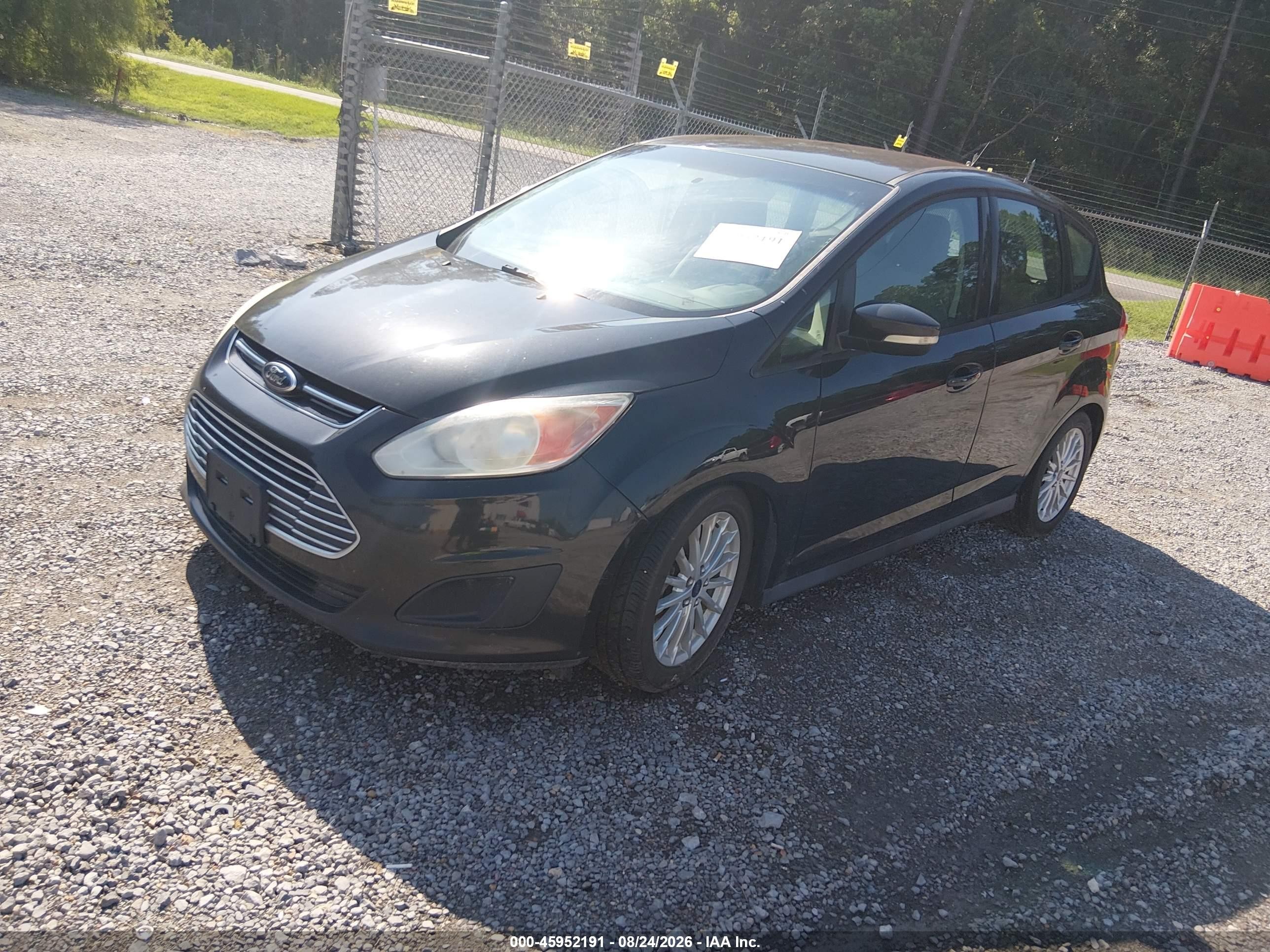 2013 Ford C-max Hybrid Se Black vin: 1FADP5AU7DL556358