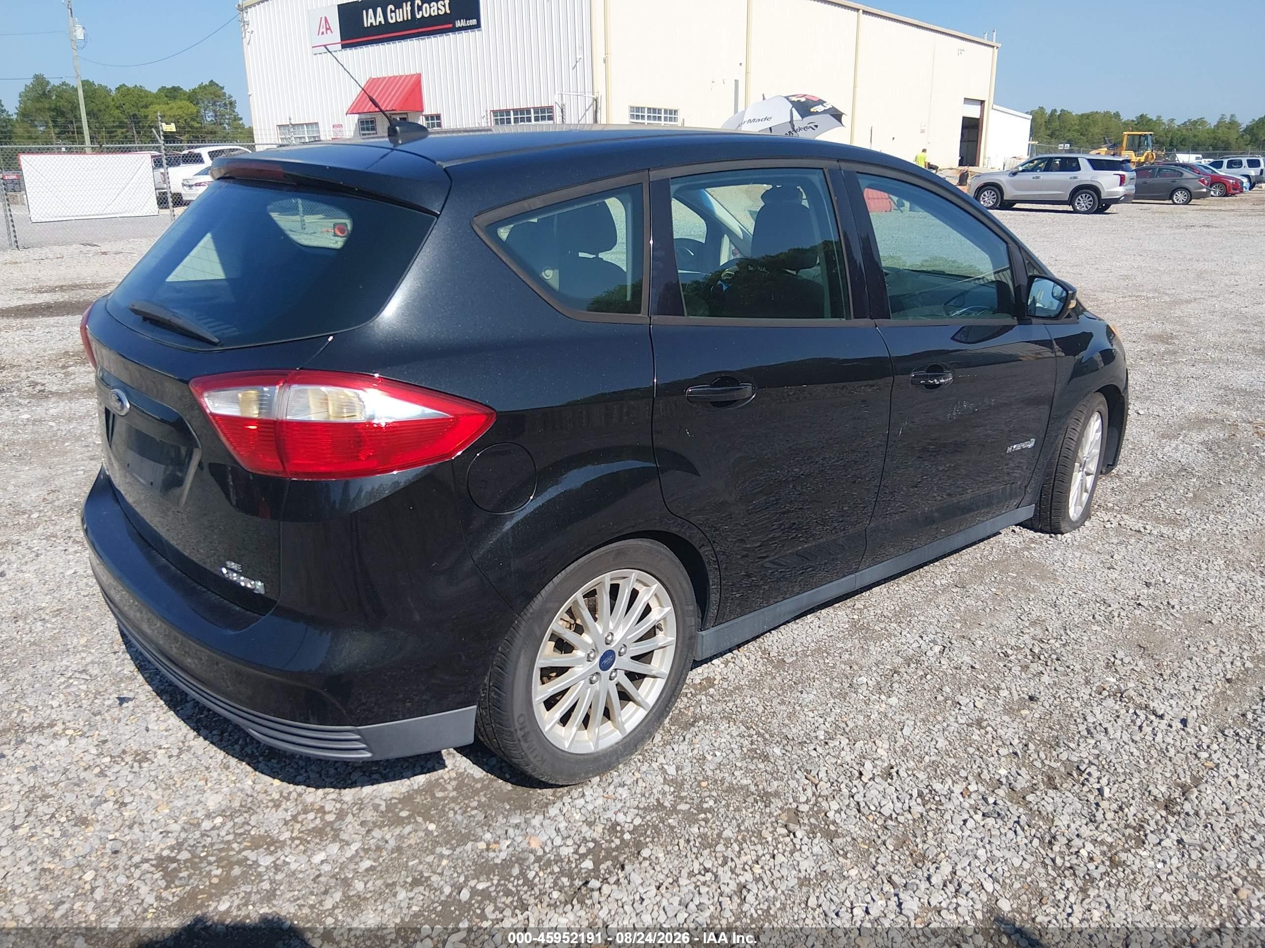 2013 Ford C-max Hybrid Se Black vin: 1FADP5AU7DL556358