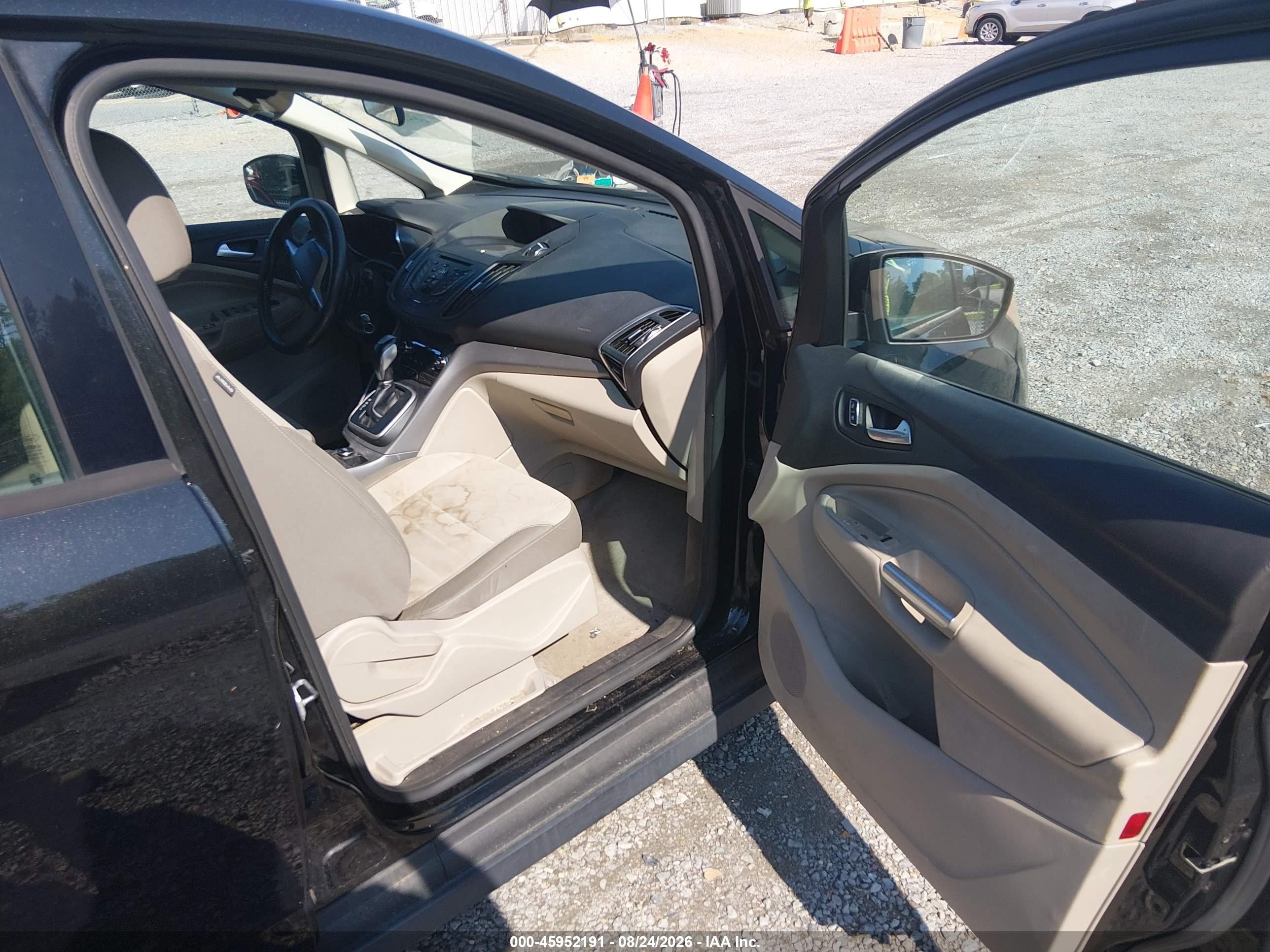 2013 Ford C-max Hybrid Se Black vin: 1FADP5AU7DL556358