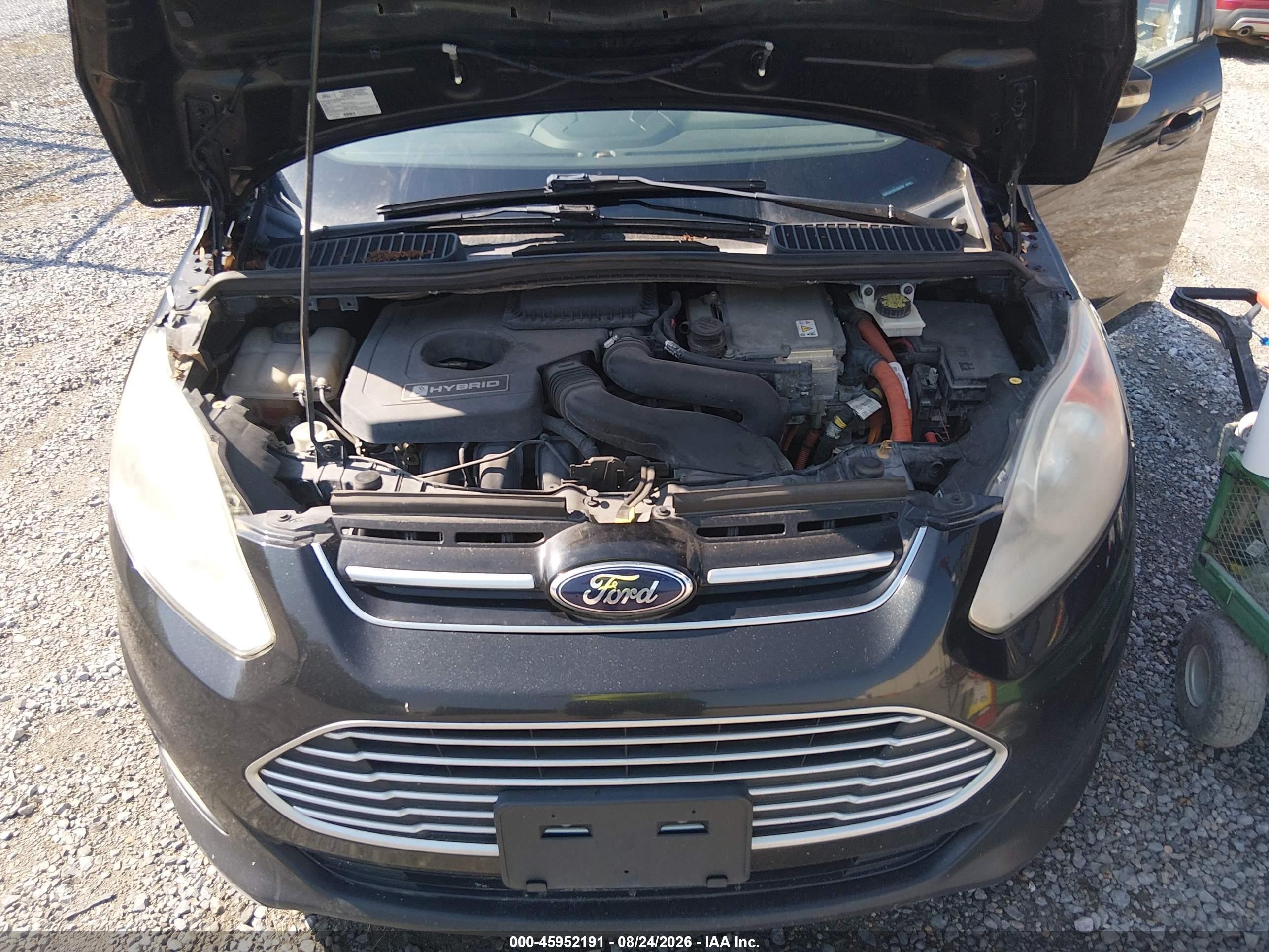 2013 Ford C-max Hybrid Se Black vin: 1FADP5AU7DL556358