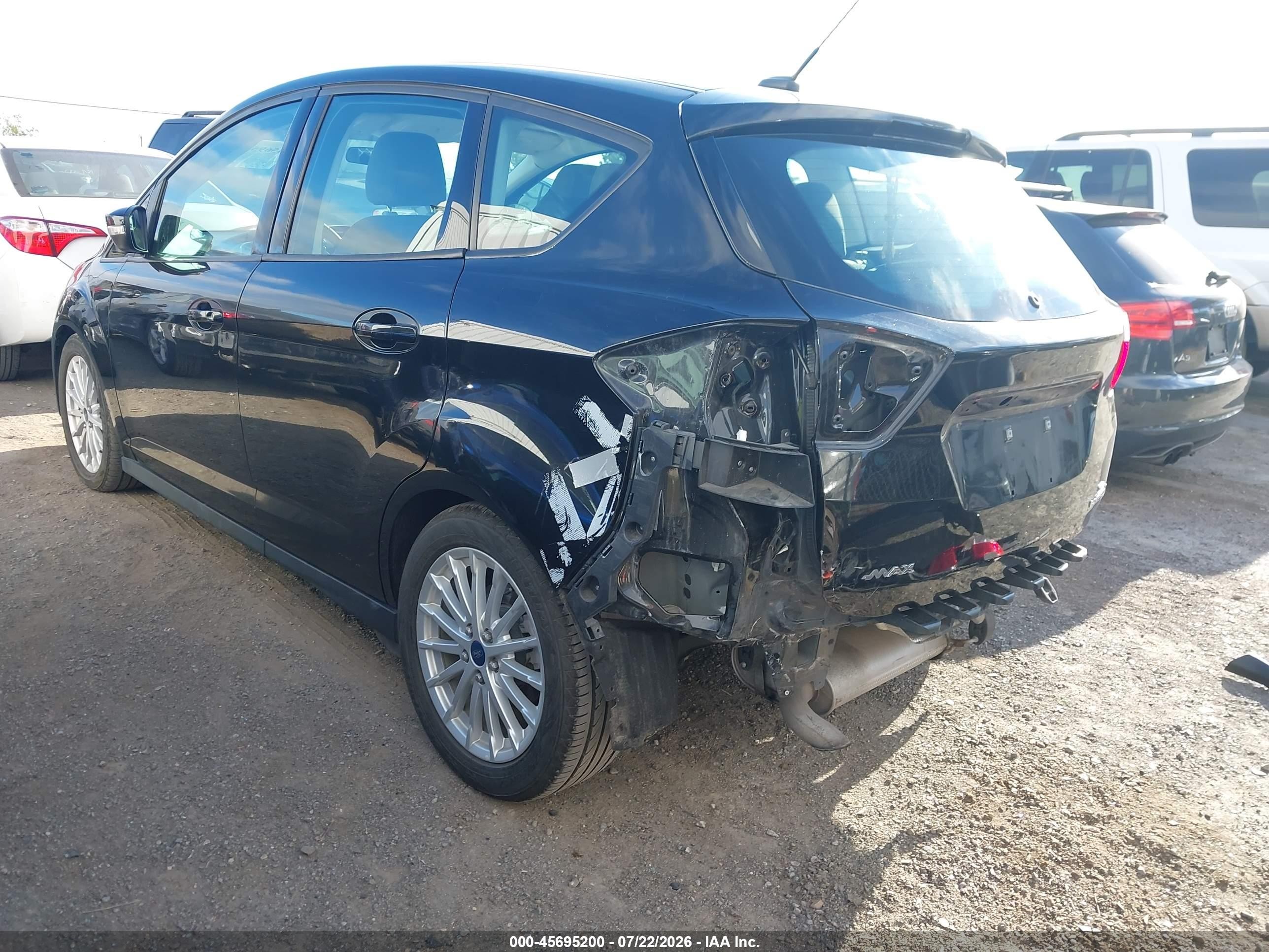 2014 Ford C-max Hybrid Se Black vin: 1FADP5AU7EL518081