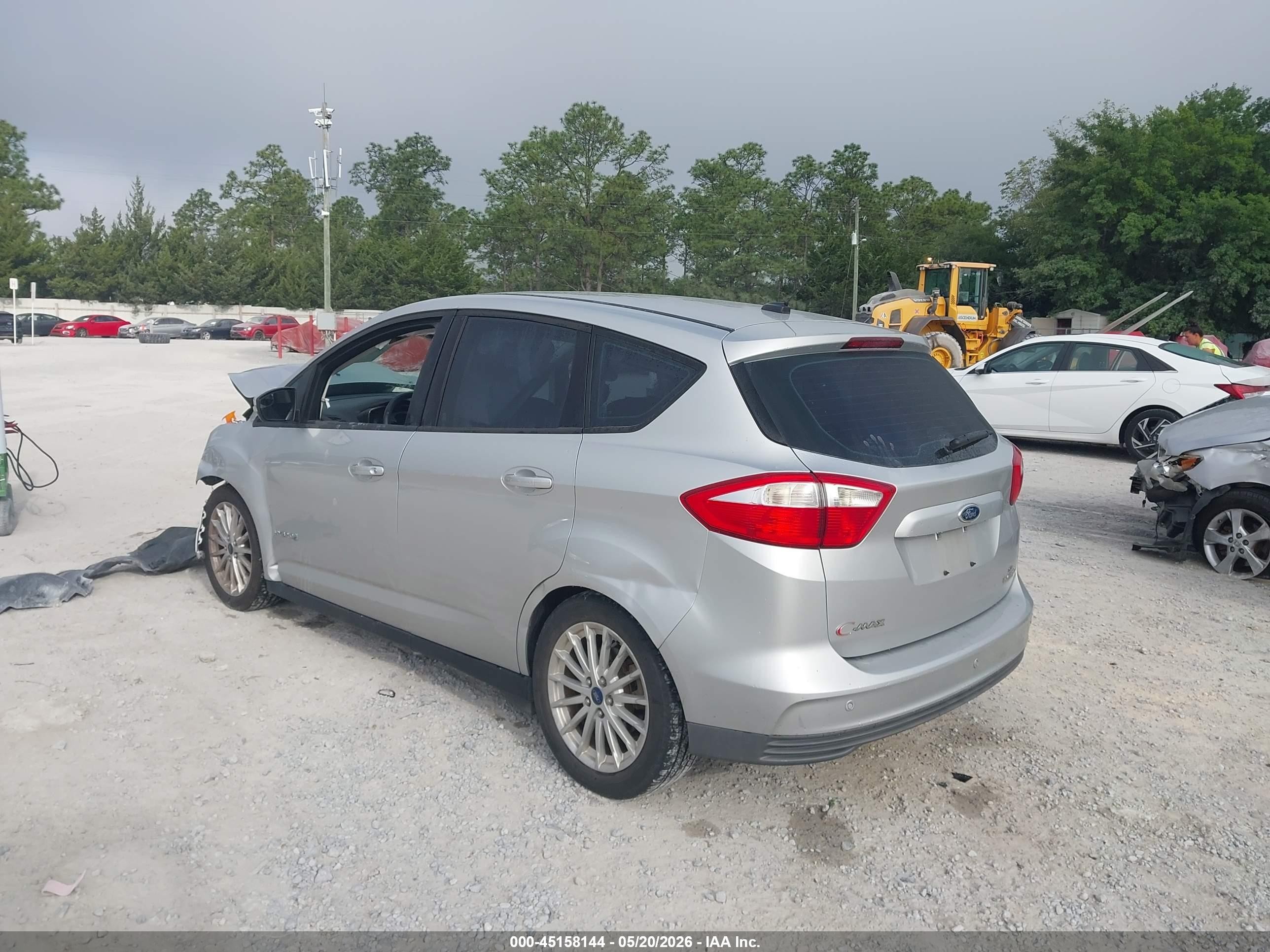 2014 Ford C-max Hybrid Se Silver vin: 1FADP5AU7EL520719