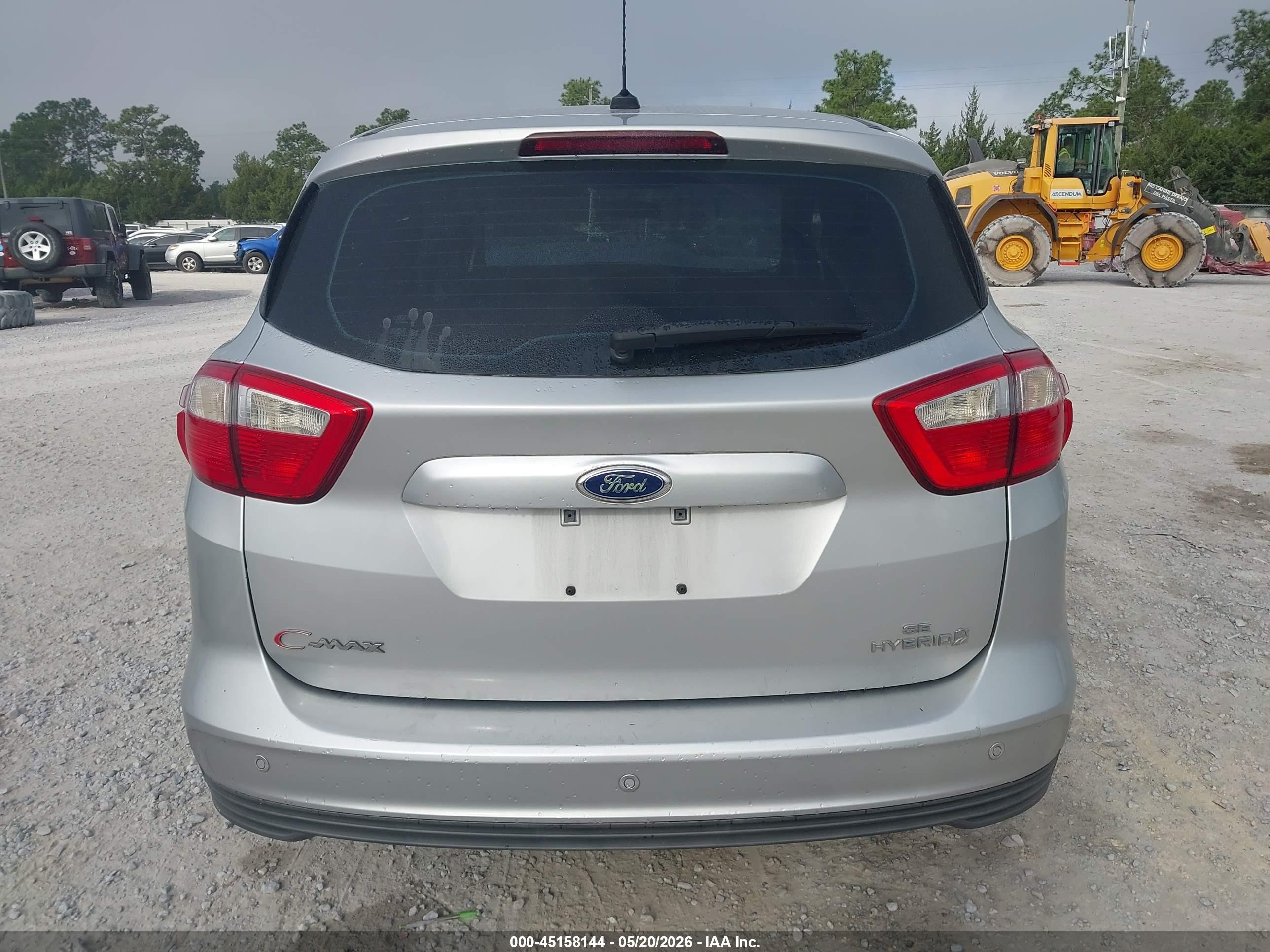 2014 Ford C-max Hybrid Se Silver vin: 1FADP5AU7EL520719
