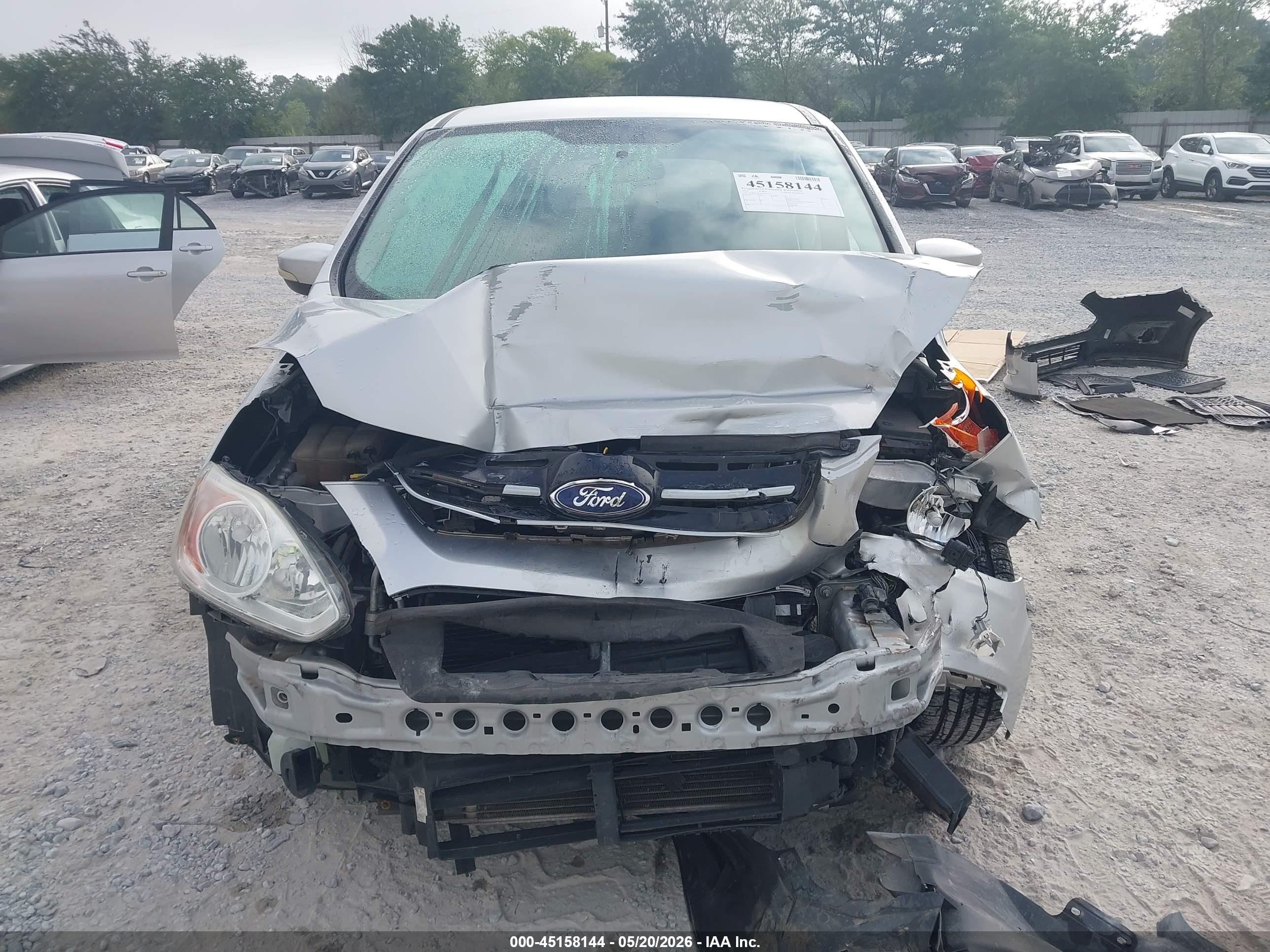 2014 Ford C-max Hybrid Se Silver vin: 1FADP5AU7EL520719