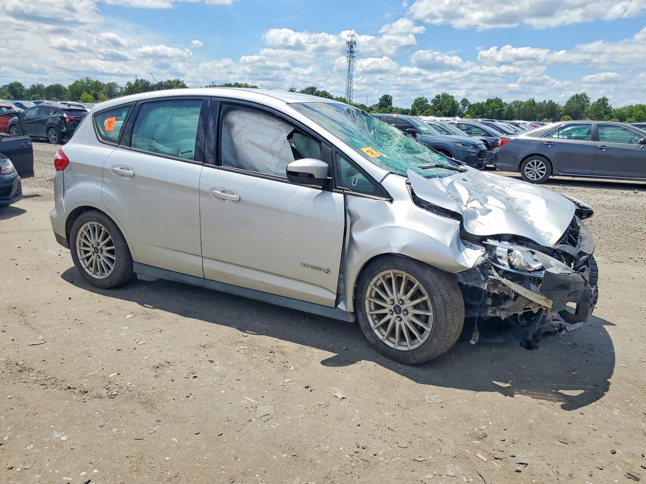 2015 Ford C-max Se Silver vin: 1FADP5AU7FL103733