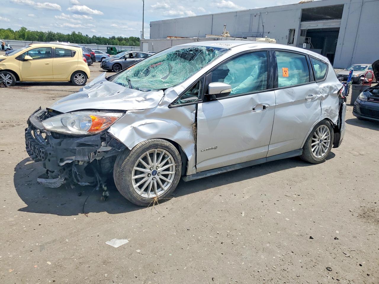2015 Ford C-max Se Silver vin: 1FADP5AU7FL103733