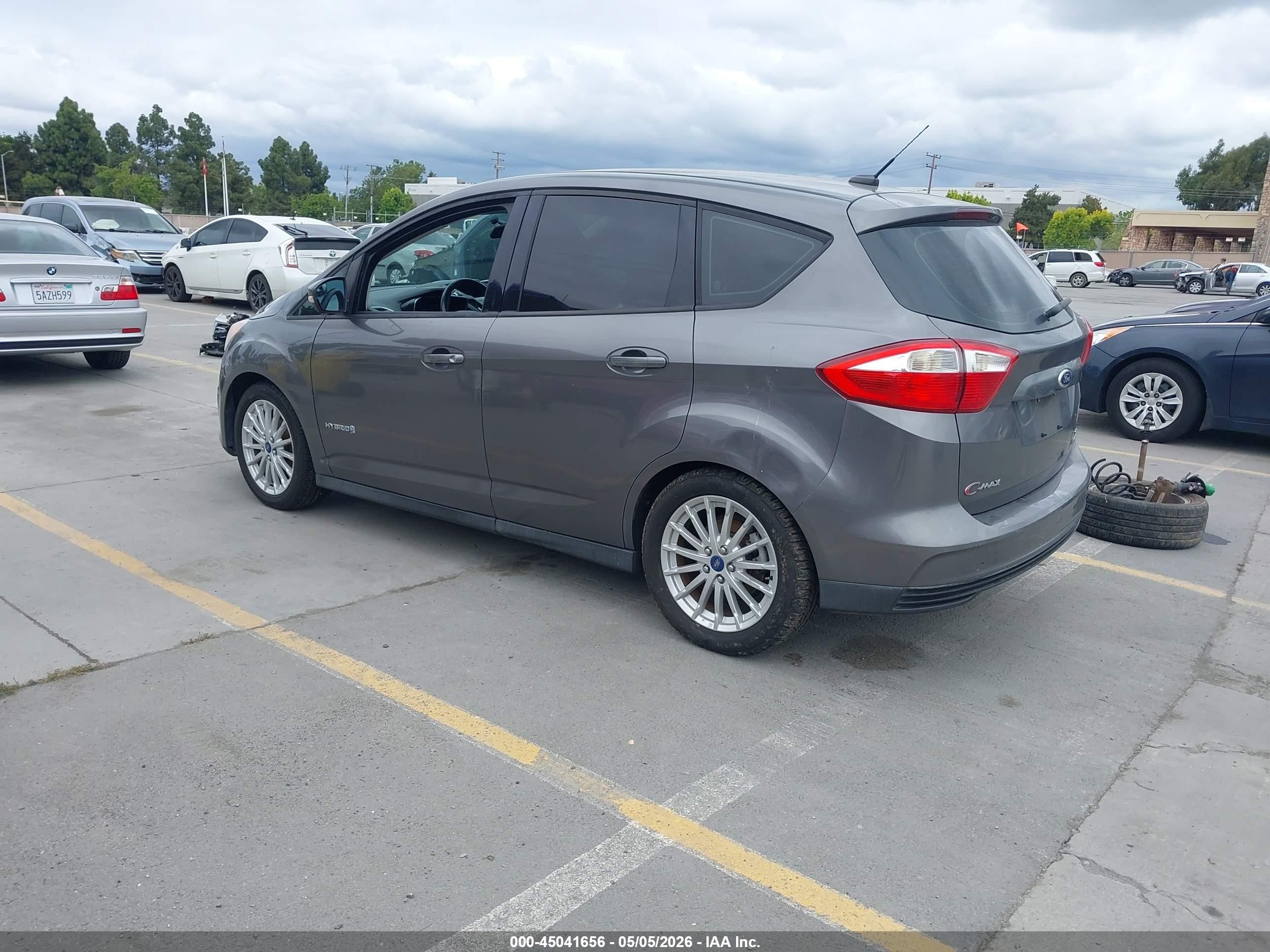 2013 Ford C-max Hybrid Se Gray vin: 1FADP5AU8DL511753