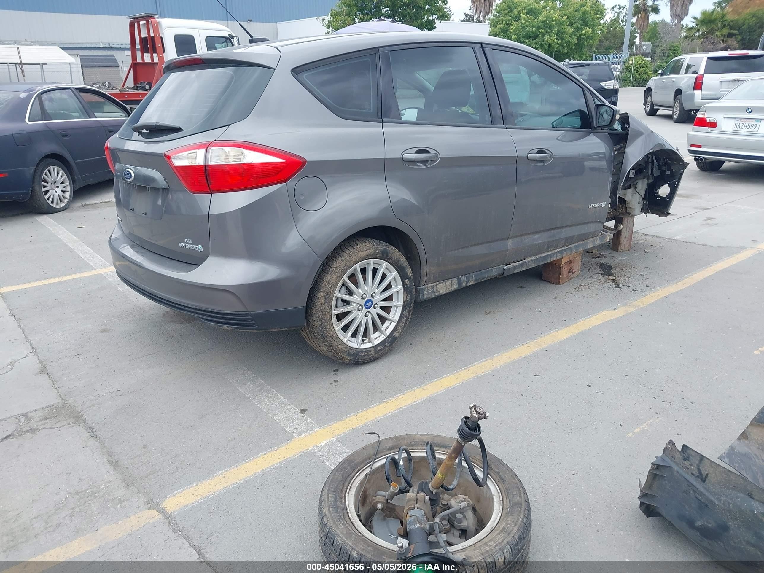 2013 Ford C-max Hybrid Se Gray vin: 1FADP5AU8DL511753