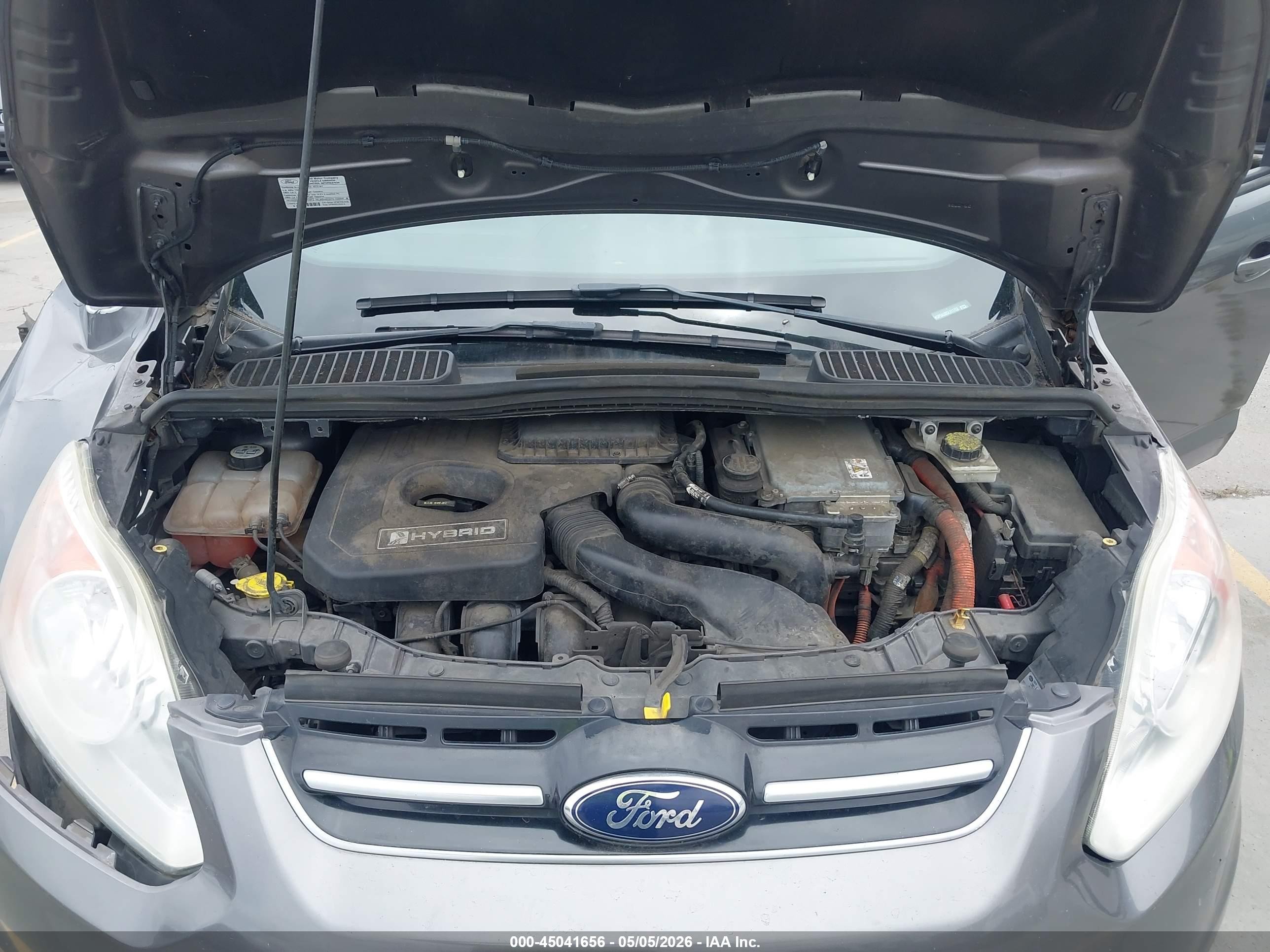 2013 Ford C-max Hybrid Se Gray vin: 1FADP5AU8DL511753