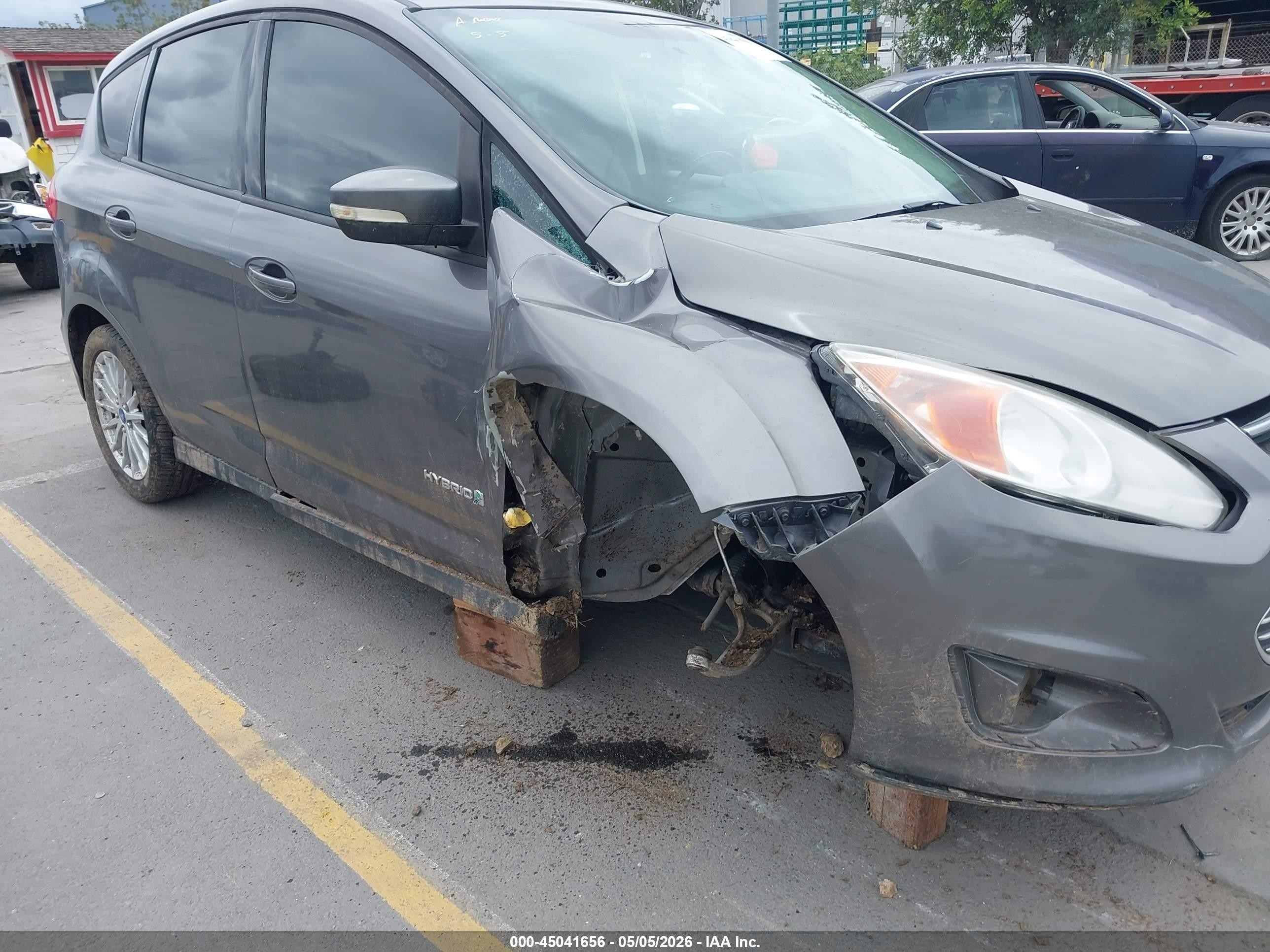 2013 Ford C-max Hybrid Se Gray vin: 1FADP5AU8DL511753