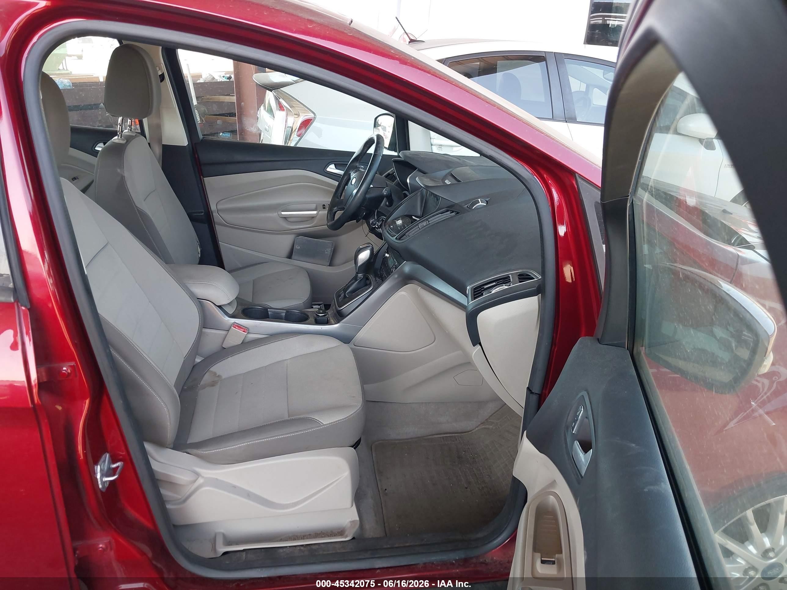2013 Ford C-max Hybrid Se Red vin: 1FADP5AU8DL512949