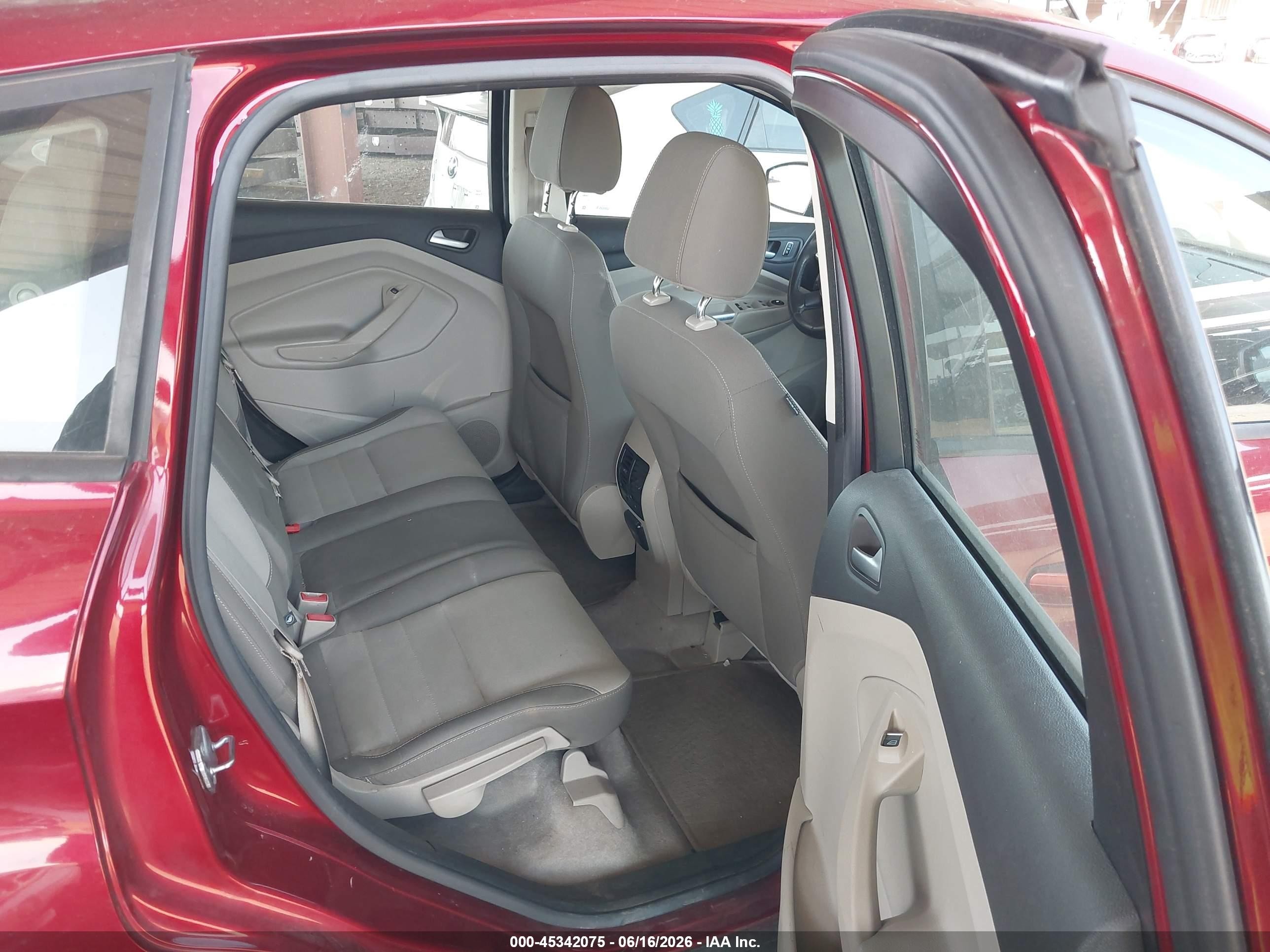 2013 Ford C-max Hybrid Se Red vin: 1FADP5AU8DL512949