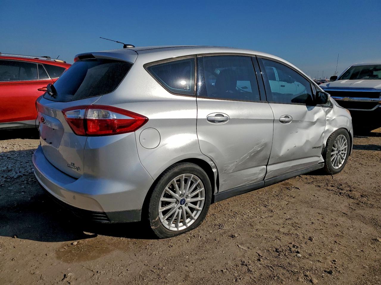 2013 Ford C-max Se Silver vin: 1FADP5AU8DL538855