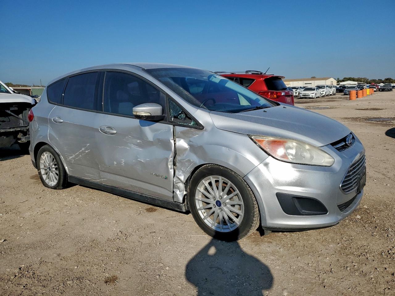 2013 Ford C-max Se Silver vin: 1FADP5AU8DL538855